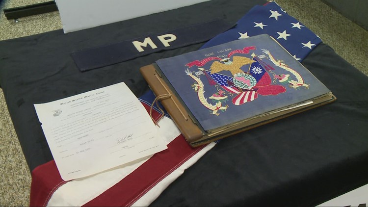World War II scrapbook made by veteran returned to Northeast Ohio family after being found in trash
