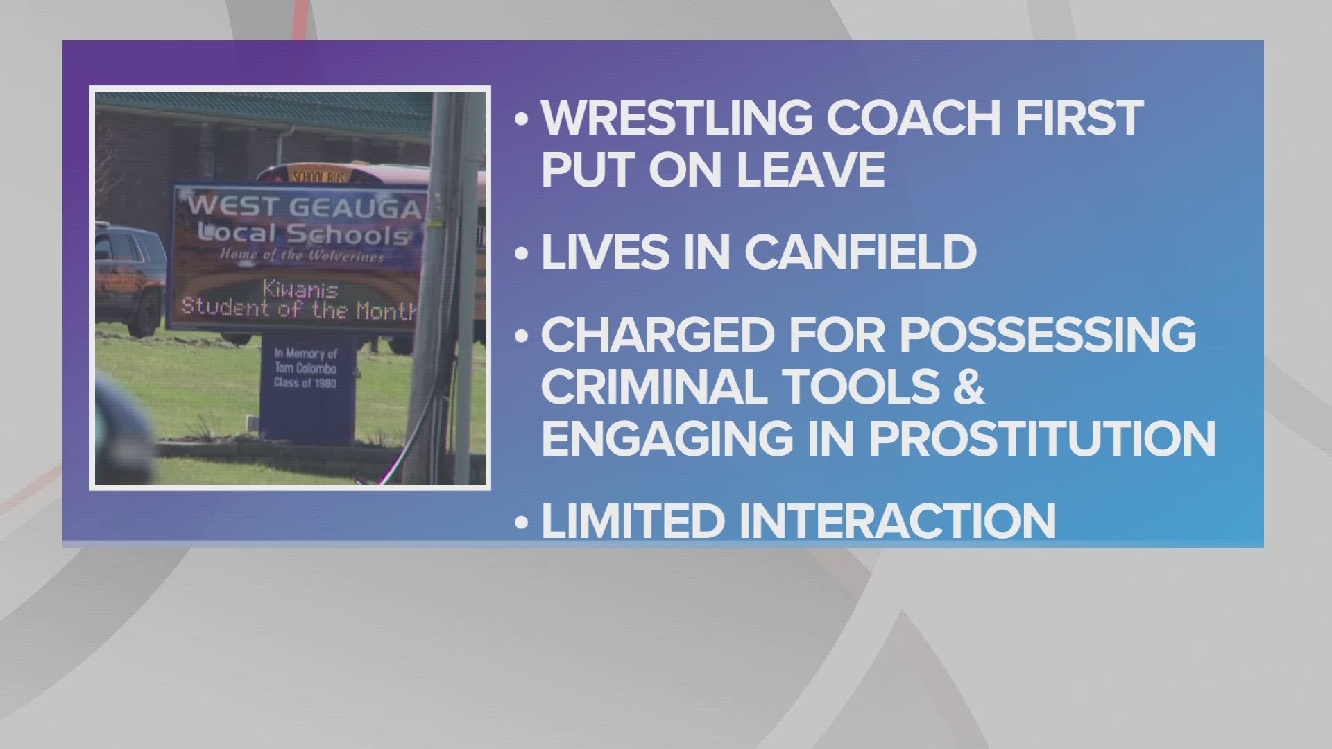 38-year-old Carmen Russo of Canfield is facing charges for allegedly possessing criminal tools and engaging in prostitution.