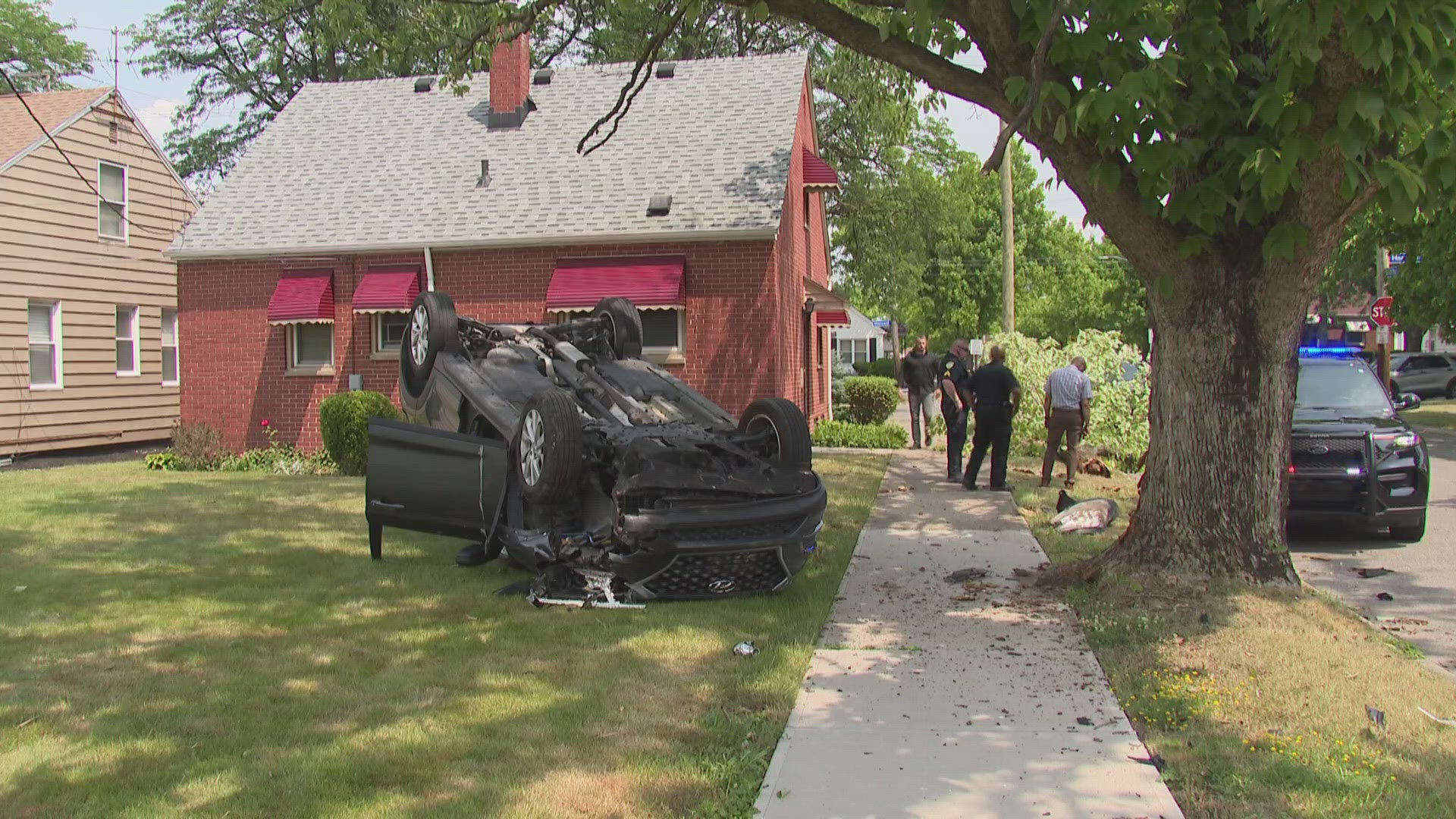 Warrensville Heights police told 3News that the vehicle involved was allegedly stolen.