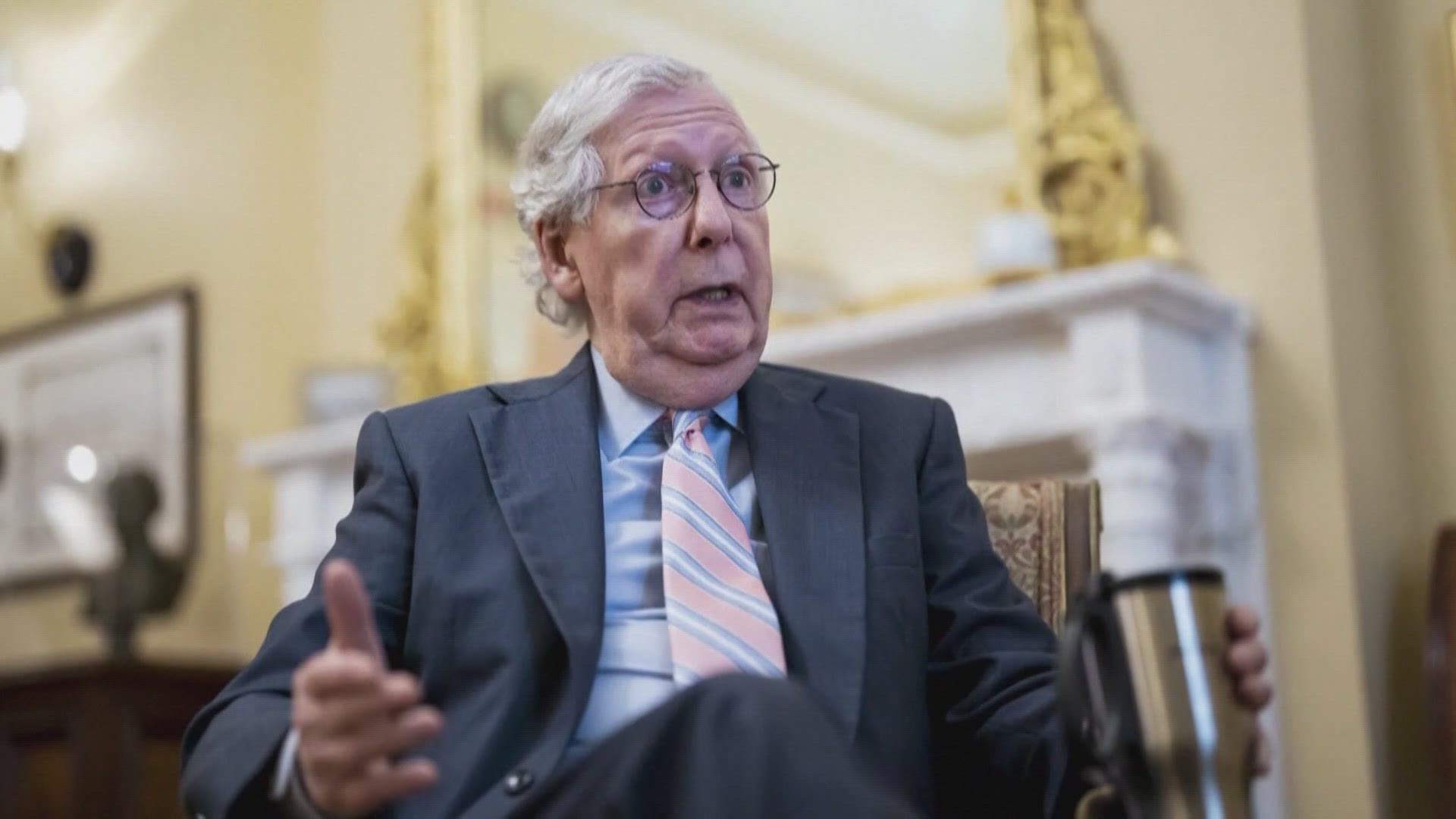 McConnell said he plans to serve out his Senate term, which ends in January 2027, 'albeit from a different seat in the chamber.'