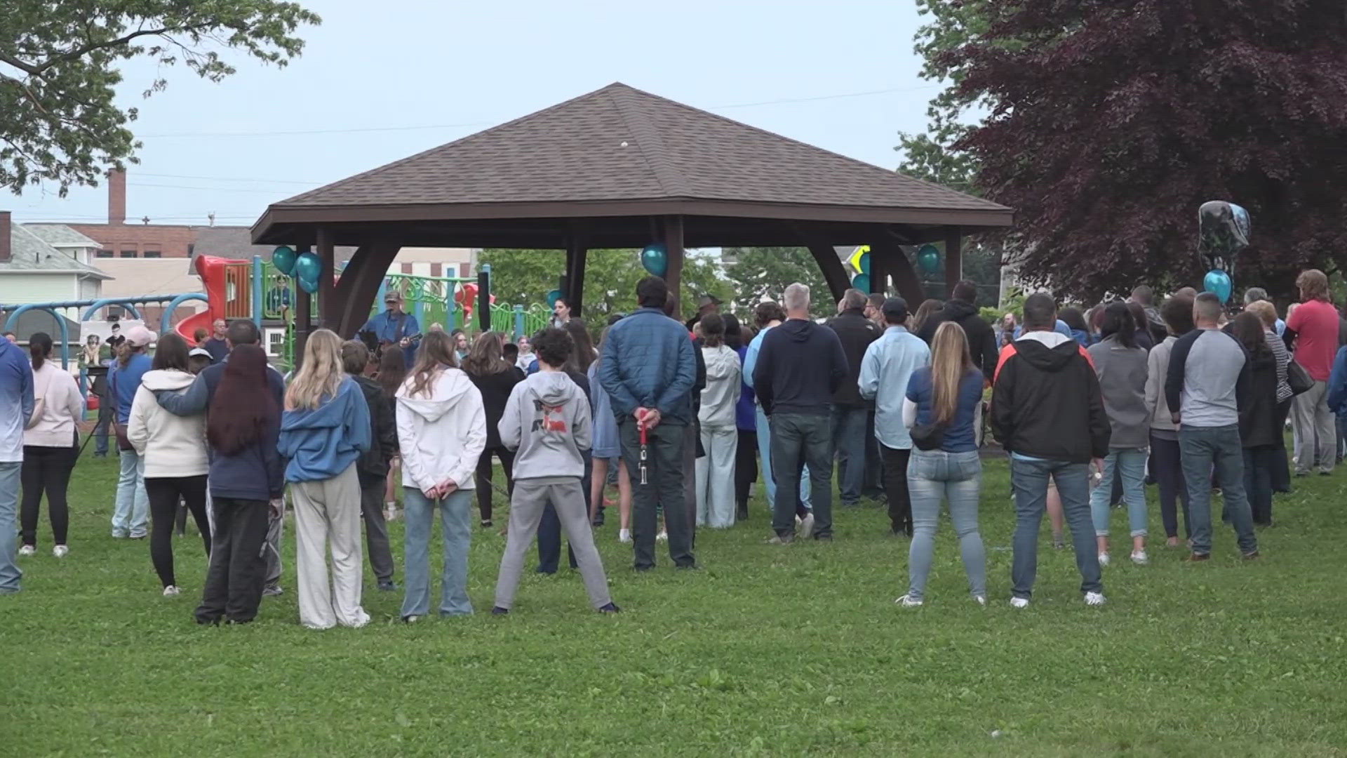 The vigil took place at Whitwer Park, next to North Canton Middle School.