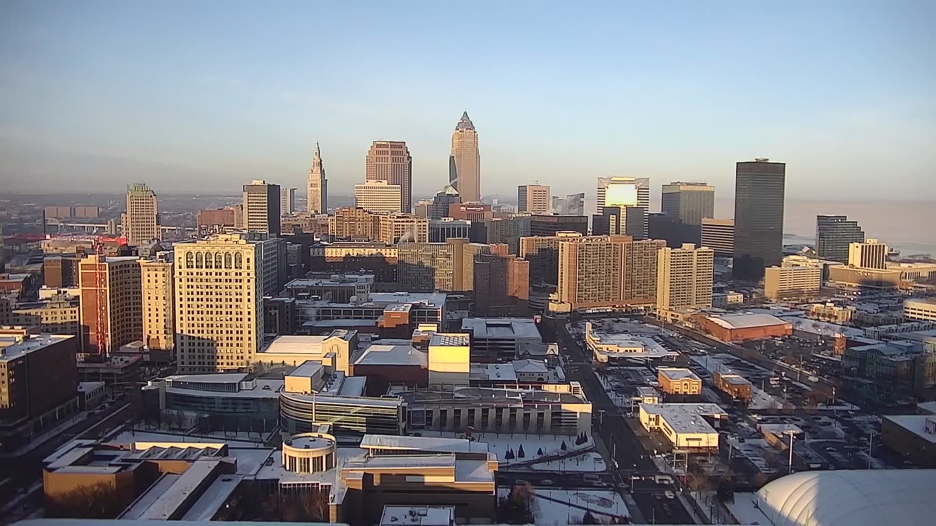 Tuesday all day Cleveland weather timelapse for February 19, 2019