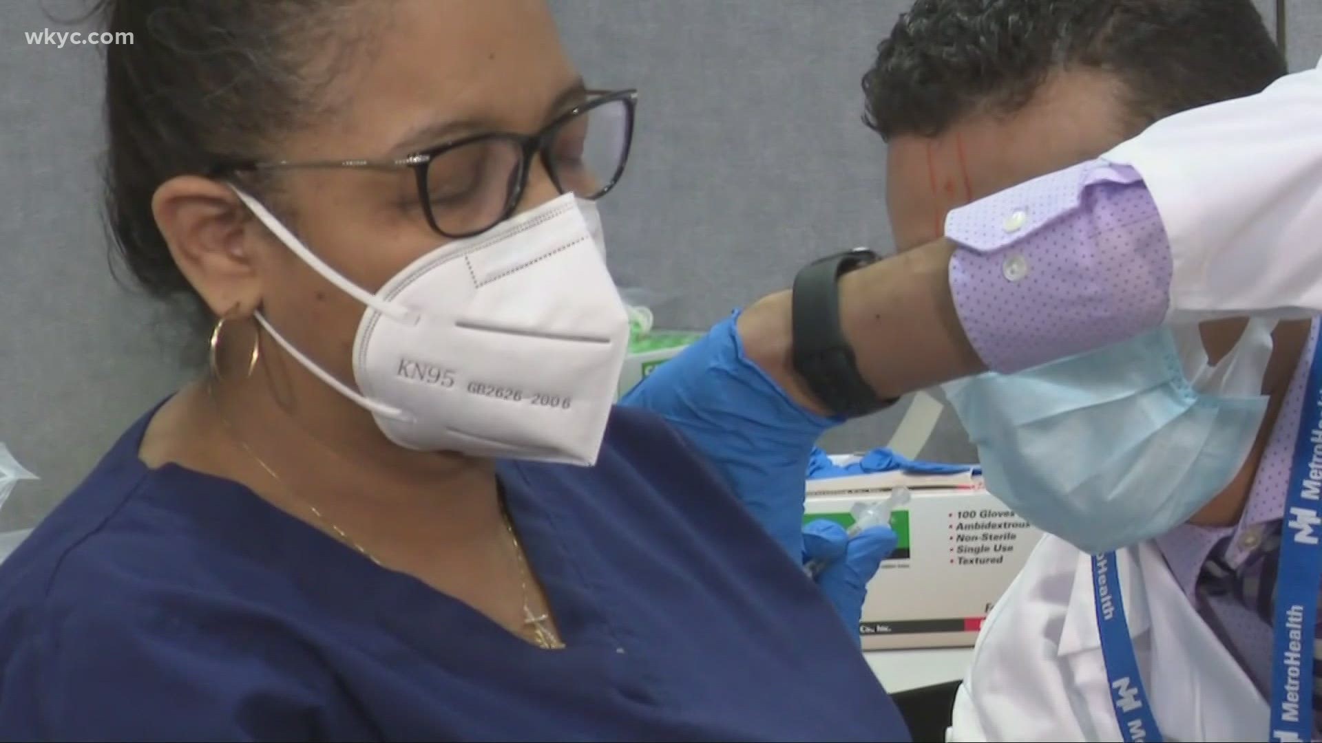 It was a day we've been waiting for since the pandemic began. Local healthcare workers began to receive the COVID-19 vaccine. Laura Caso has more.