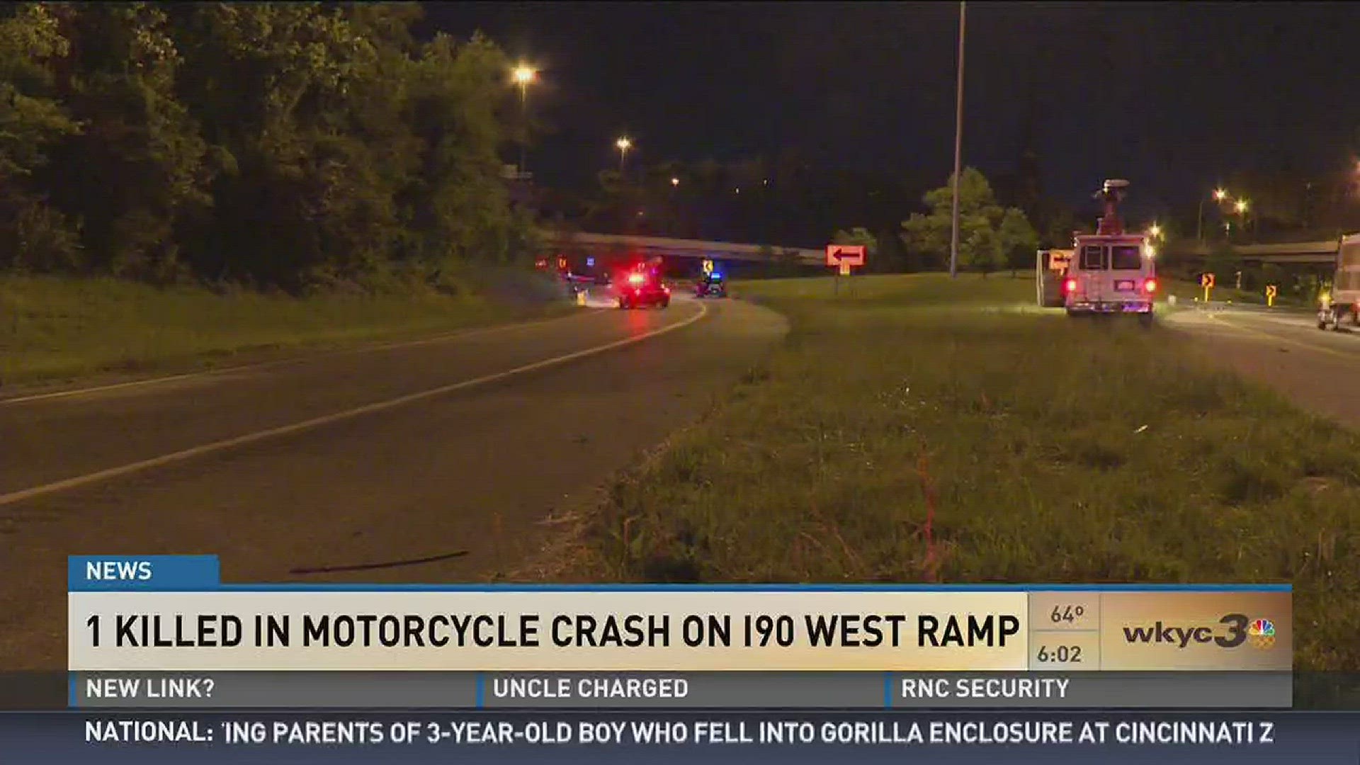 1 killed in motorcycle crash