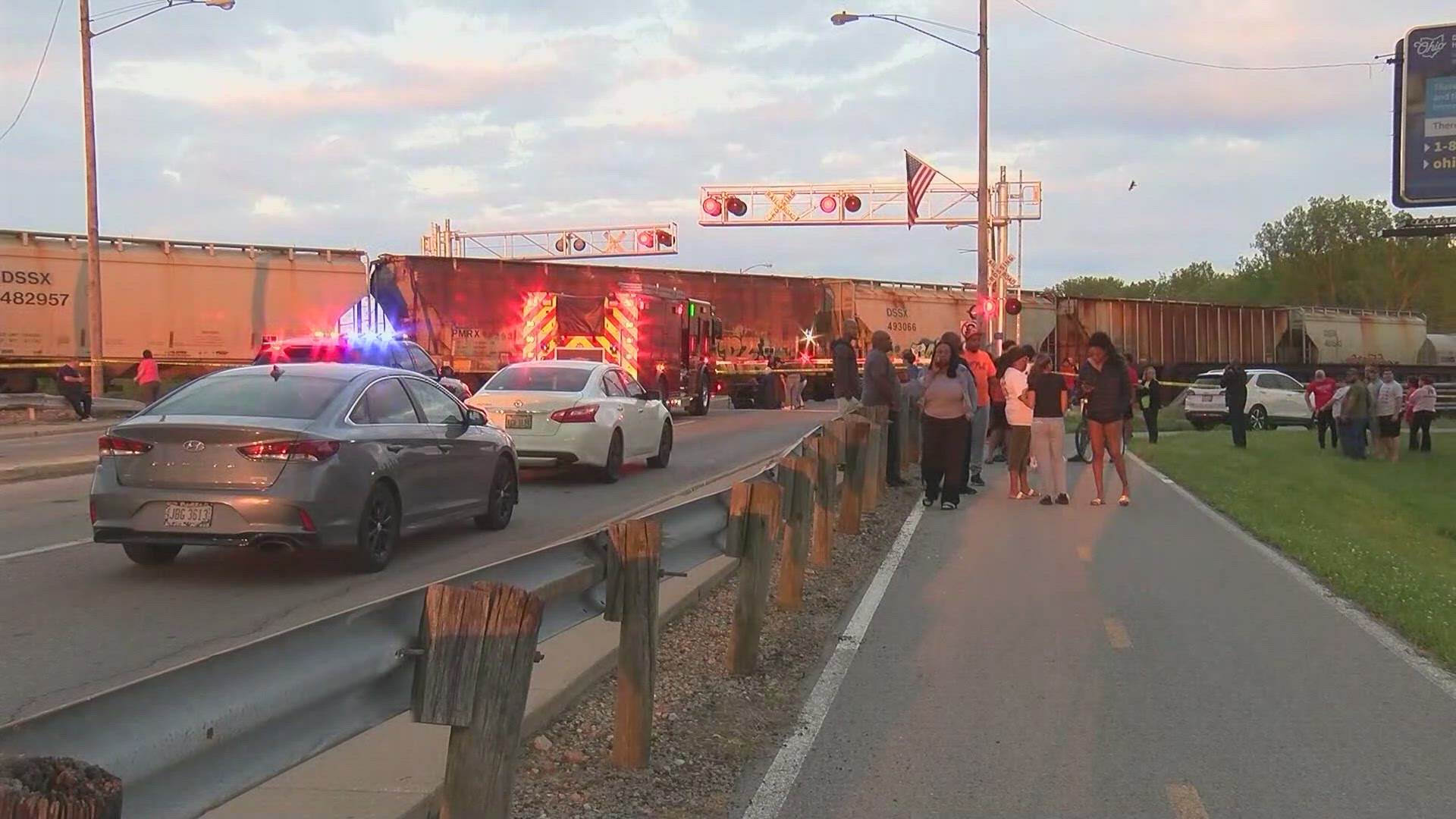 The collision happened around 7 p.m. on Sunday on the Miles Newton Bridge near Hayes Avenue in Fremont.
