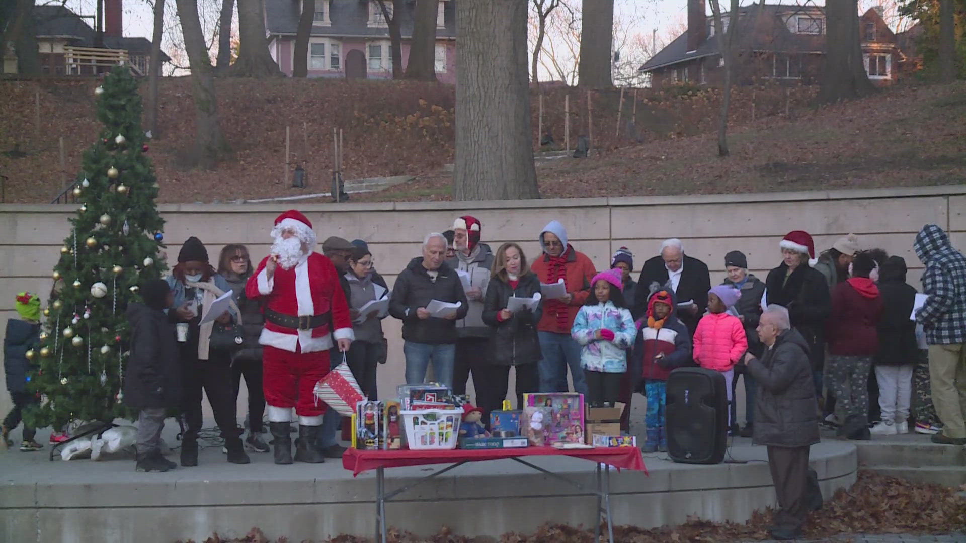 Immigrants from Syria celebrated the season and the end of the Assad regime at Cleveland's Cultural Gardens.