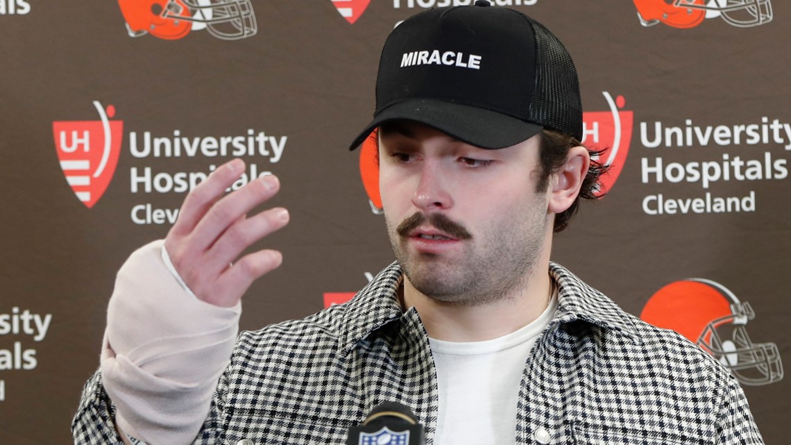 Browns GM expects Baker Mayfield to be starting QB, rebound from dismal 2021