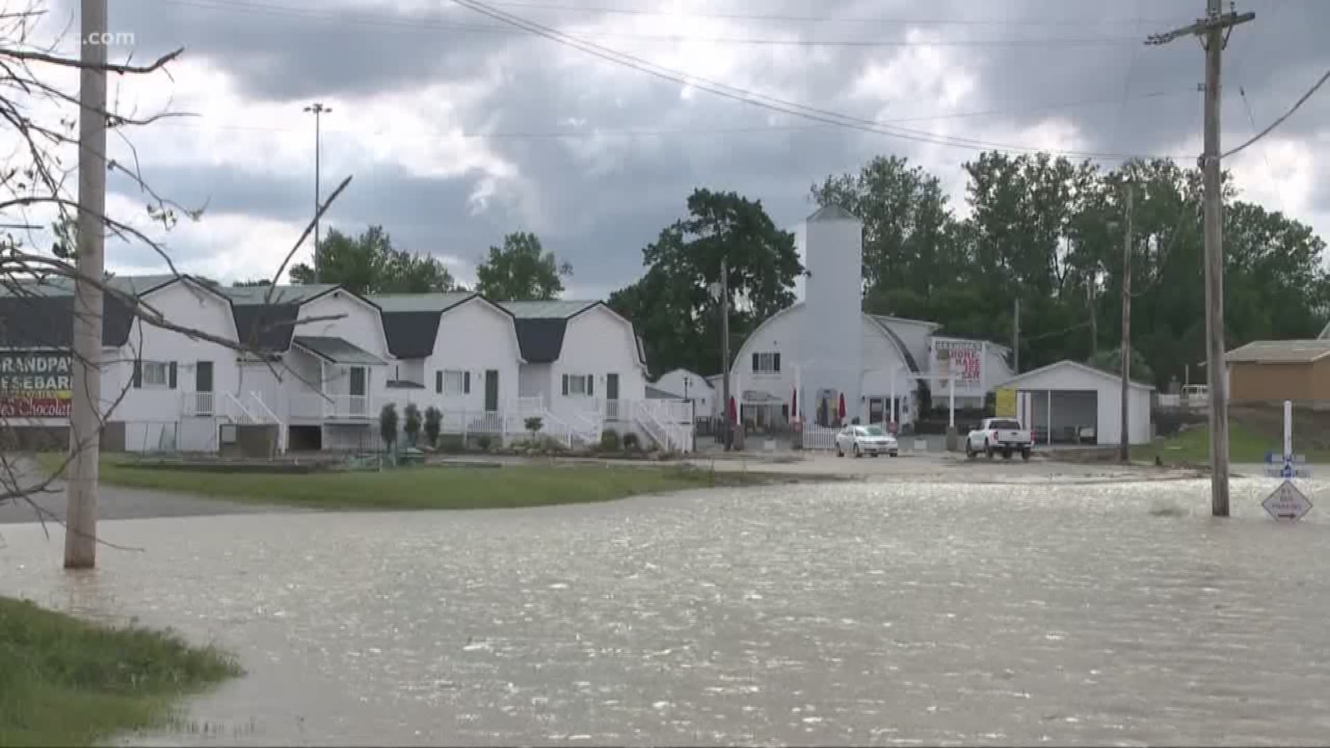 Ray Strickland reports live on Ashland flooding