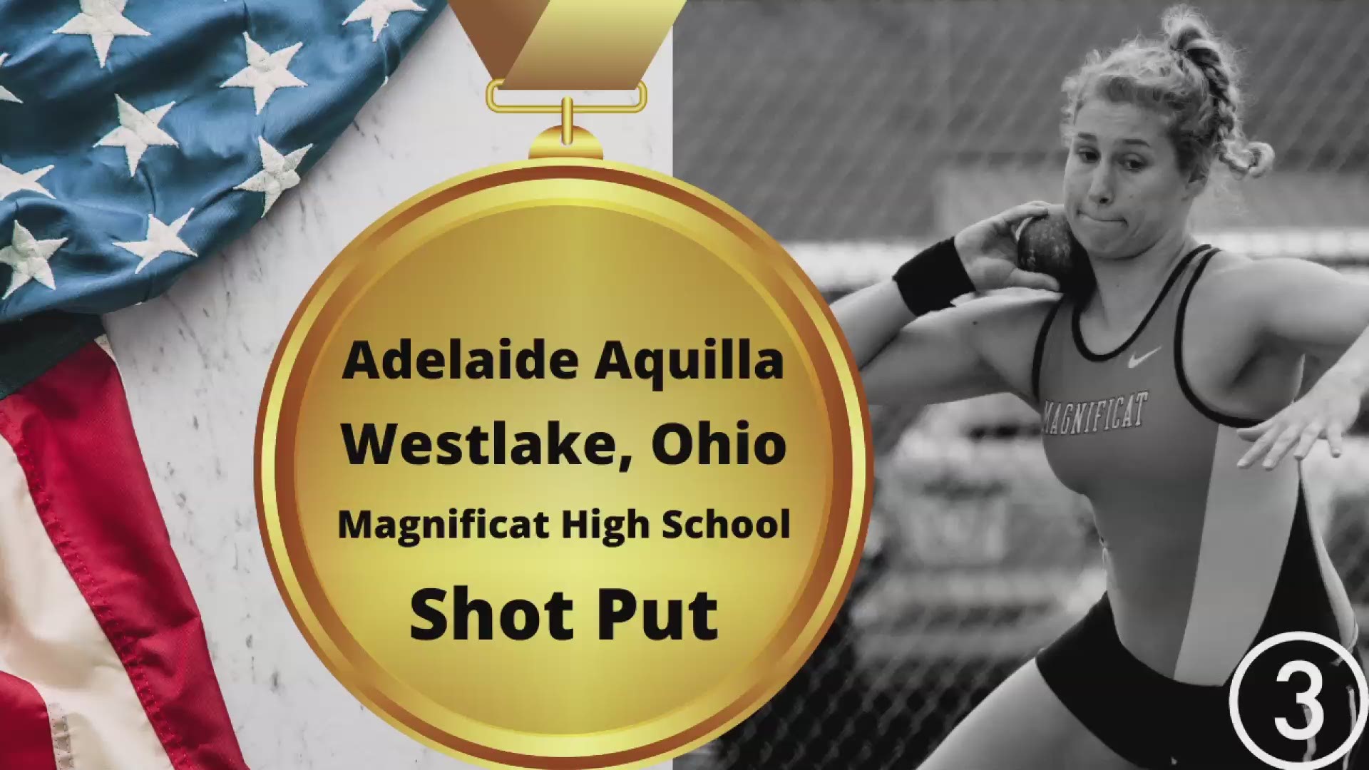 Adelaide Aquilla was also named Ohio State’s Female Athlete of the Year.