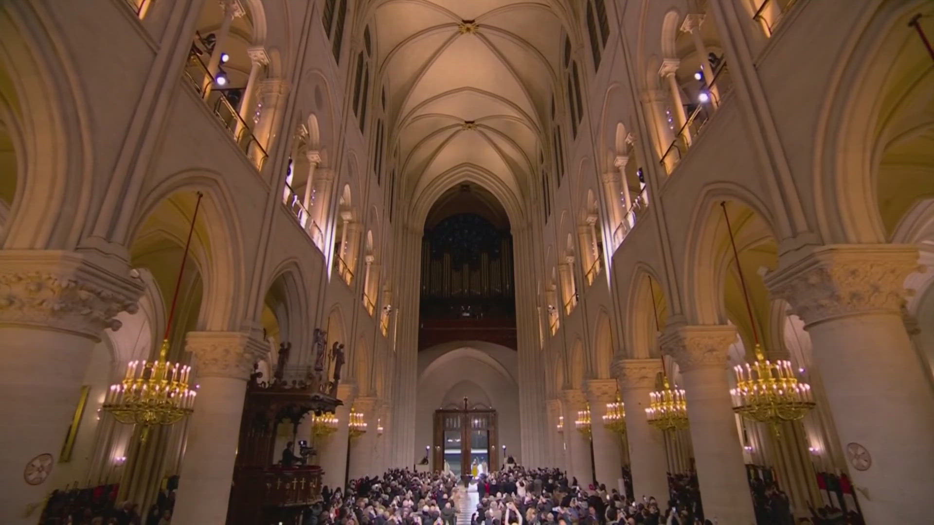 World leaders, dignitaries, and worshippers gathered on Saturday evening for the celebrations under the cathedral's soaring arches.
