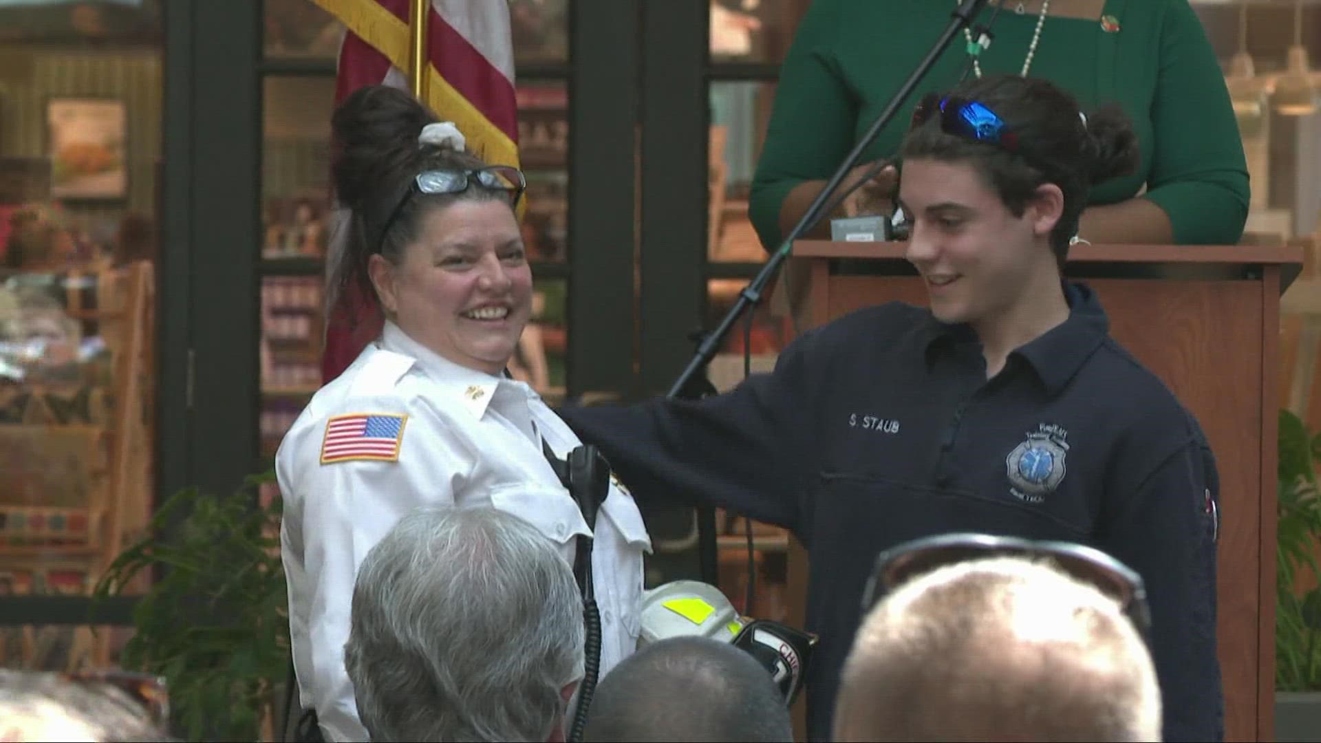 Gina DeVito-Staub is now the first female fire chief in Woodmere and in all of Cuyahoga County.
