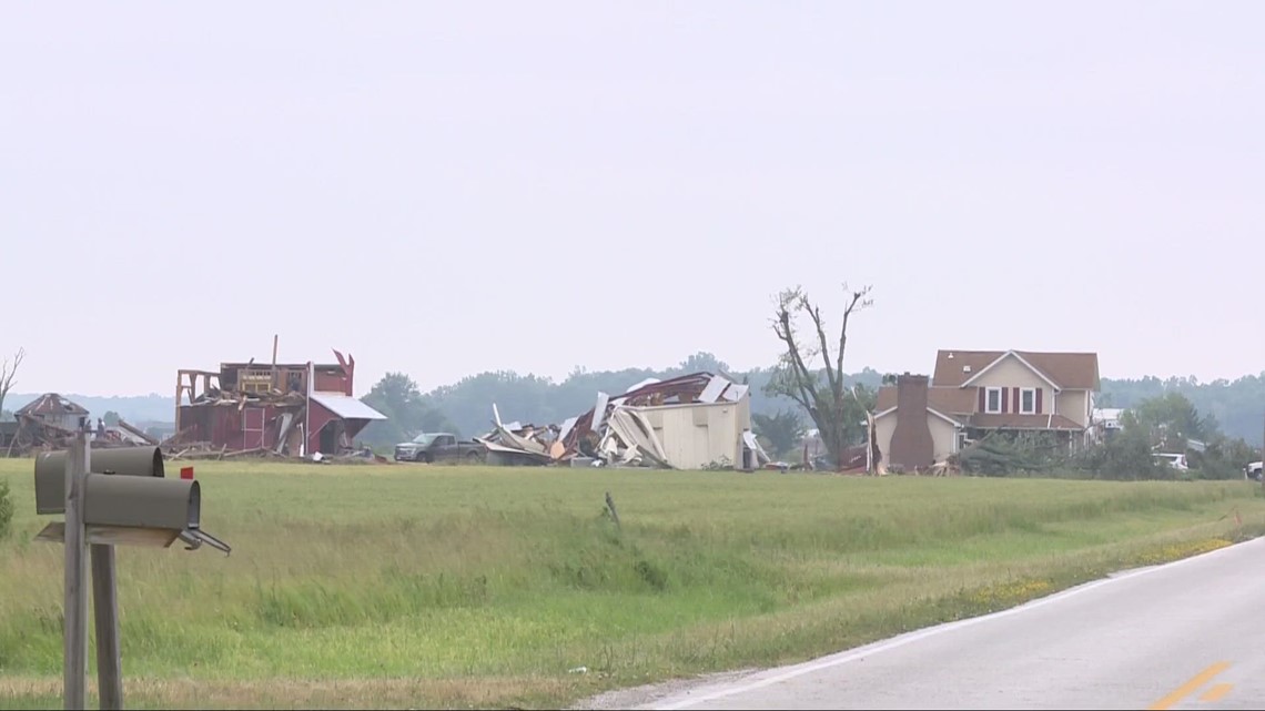 National Weather Service confirms EF2 tornadoes in Ottawa and Lucas