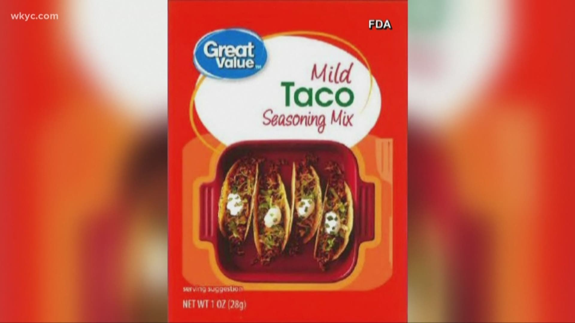 Taco Seasoning recalled at Walmart
