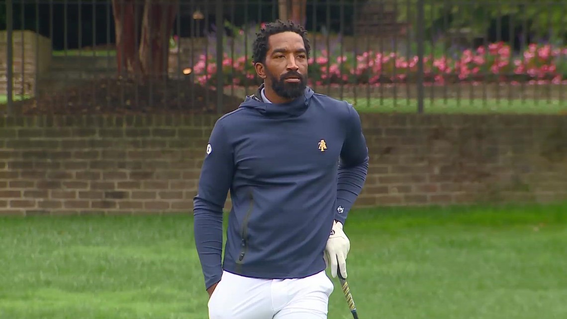 Former Cleveland Cavaliers guard JR Smith shoots an 81 in his first collegiate golf tournament