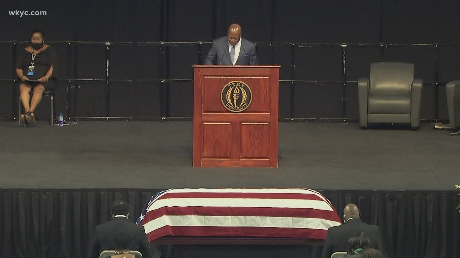 Saying farewell to a civil rights icon.  Memorial services and tributes to Georgia Congressman John Lewis began today in Pike County, Alabama.