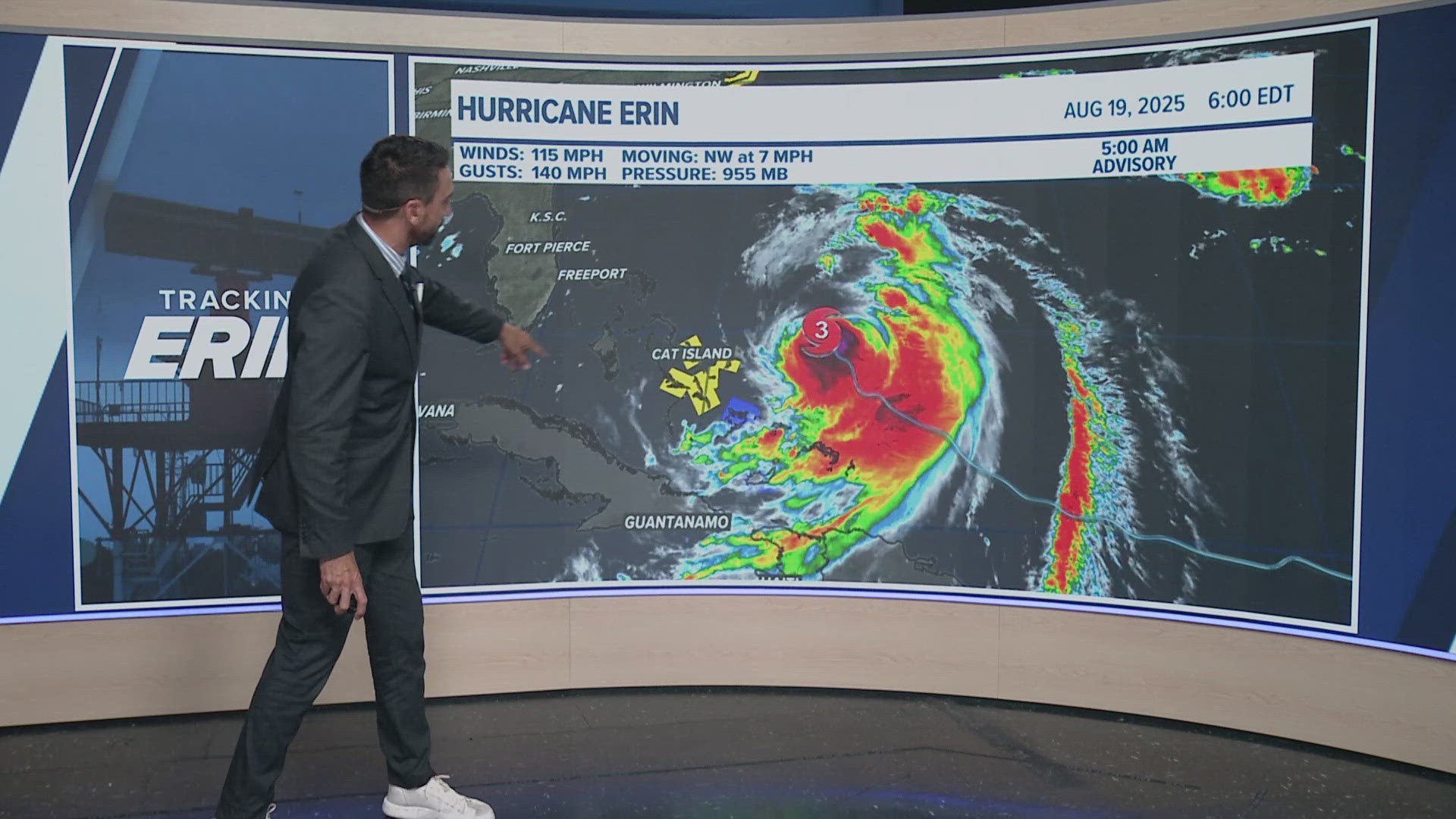 3News' Matt Wintz is tracking everything you need to know about Hurricane Erin.