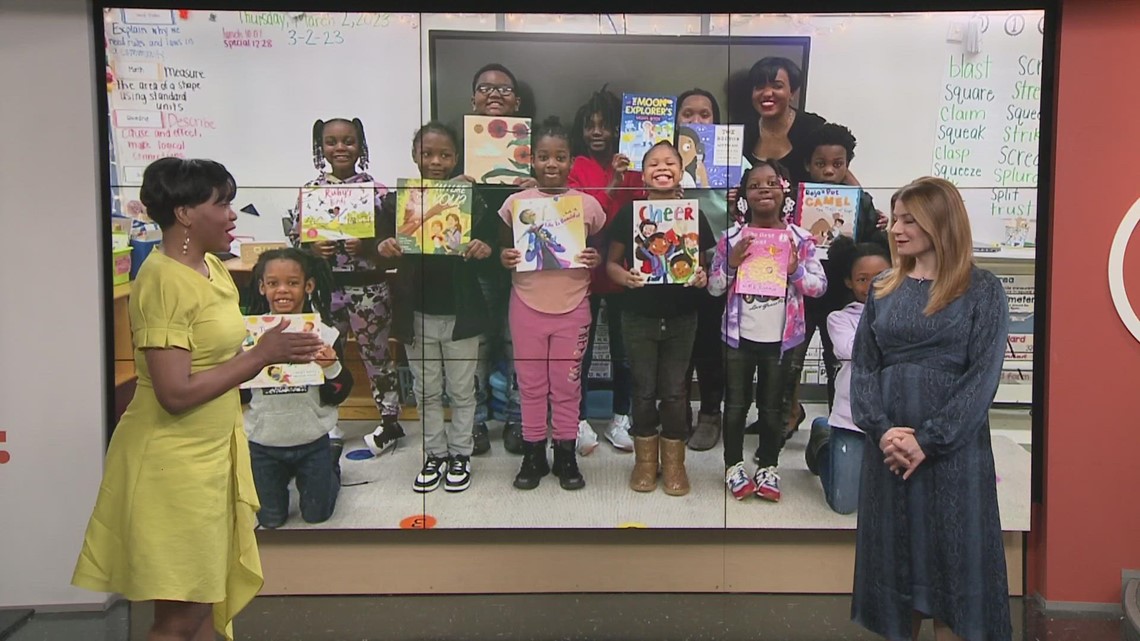 Read Across America Day: 3News’ Danielle Wiggins delivers books to Harvey Rice Wraparound School in Cleveland