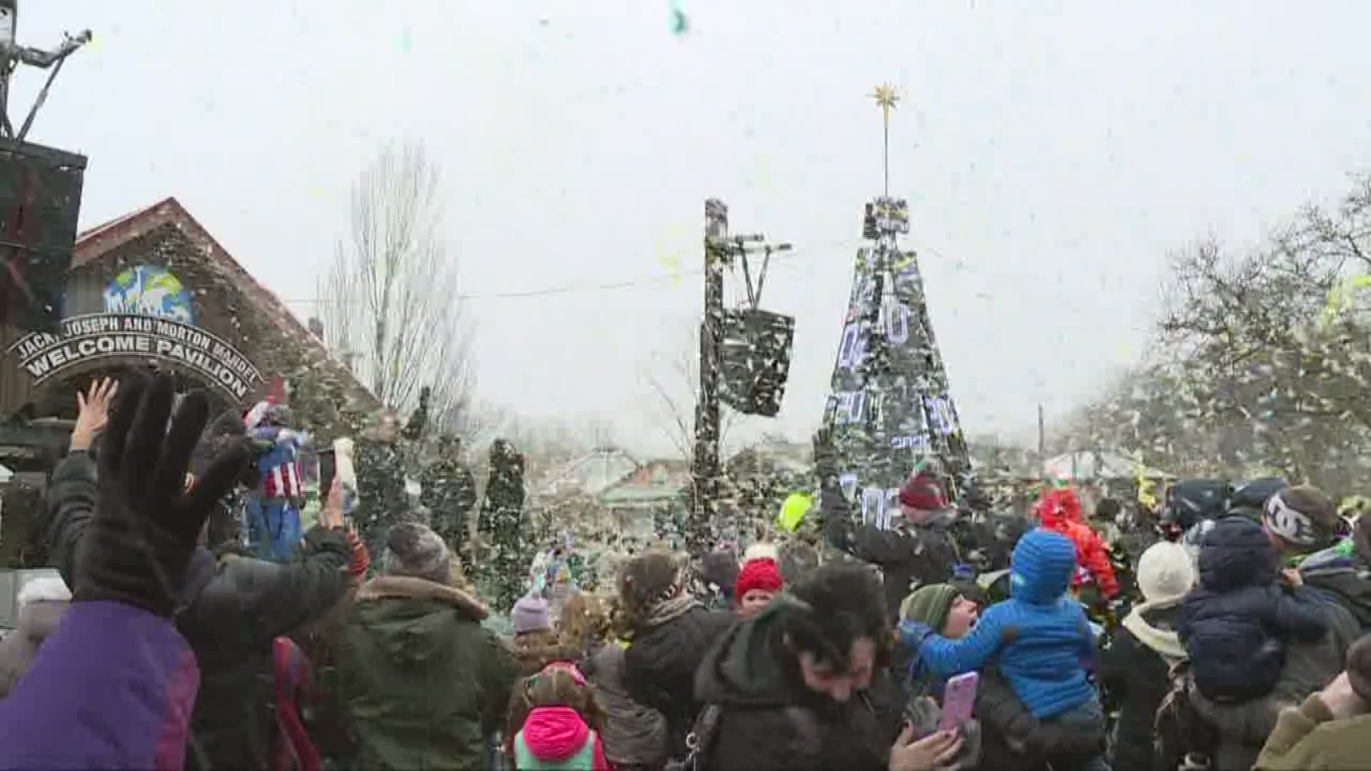 The snow and the wind didn't keep folks from heading to Cleveland Metroparks Zoo to celebrate the arrival of 2020 a little bit early. It was a Happy 'Zoo' Year!