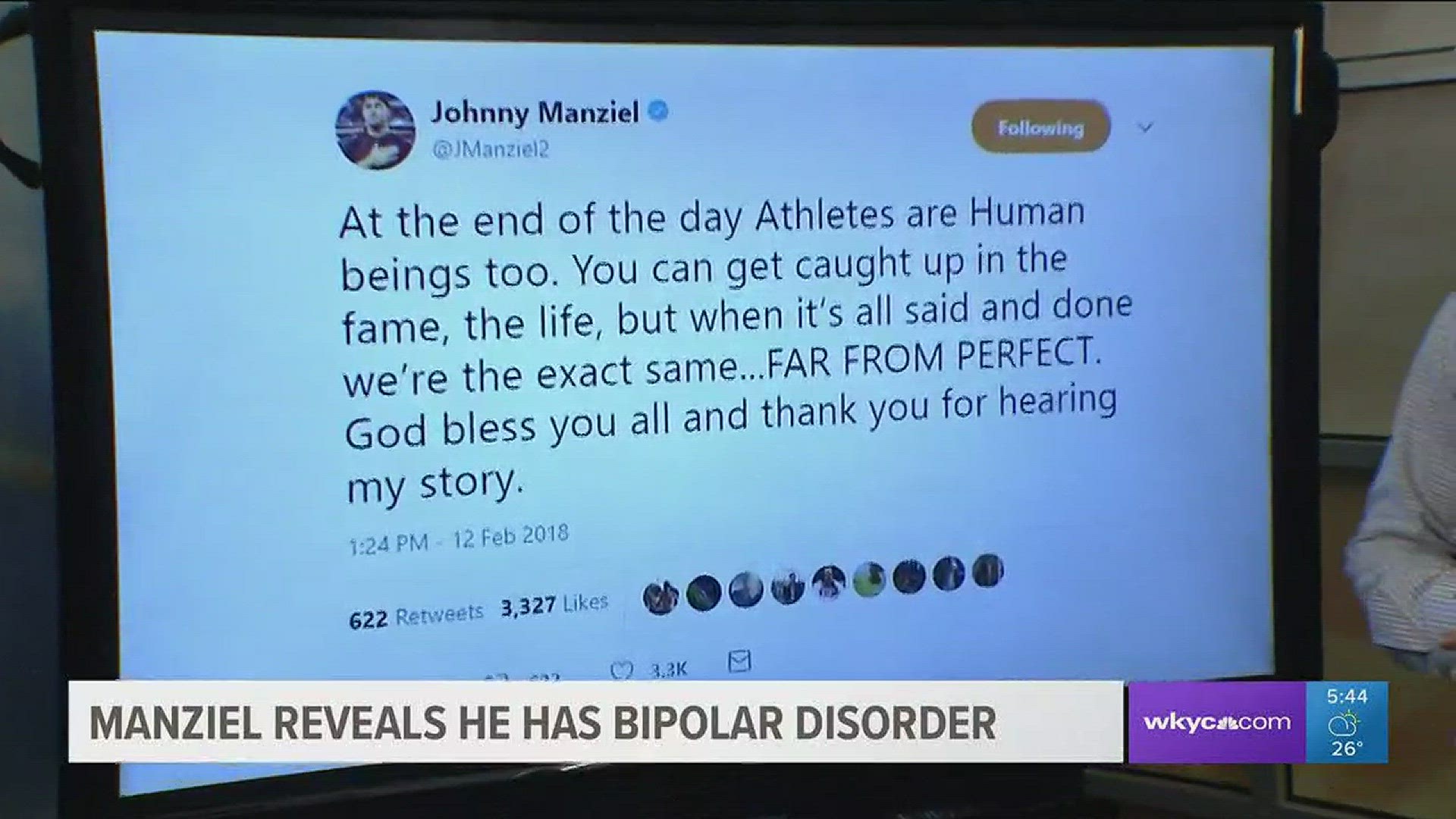 Former Cleveland Browns QB Johnny Manziel reveals bipolar disorder