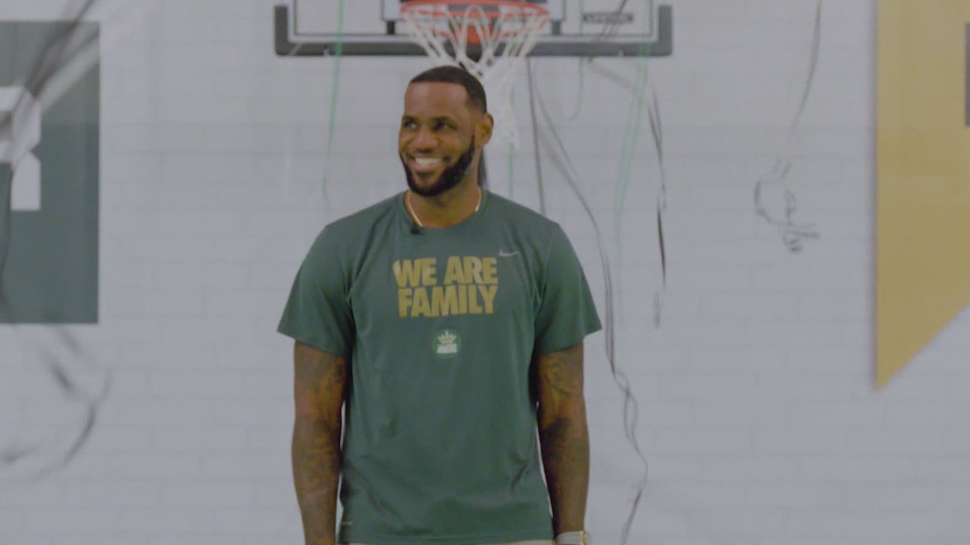 May 10, 2019: The hometown hero was back at his alma mater for a special surprise Thursday. Students from the I PROMISE School were visiting St. Vincent – St. Mary High School when LeBron James dropped by with a check for $1 million. That money will be used to build a new gym at the I PROMISE School.