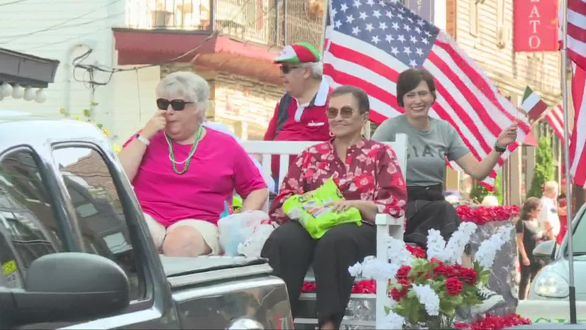 The annual Columbus Day parade was held in Little Italy. We have your front row seat to the festivities.