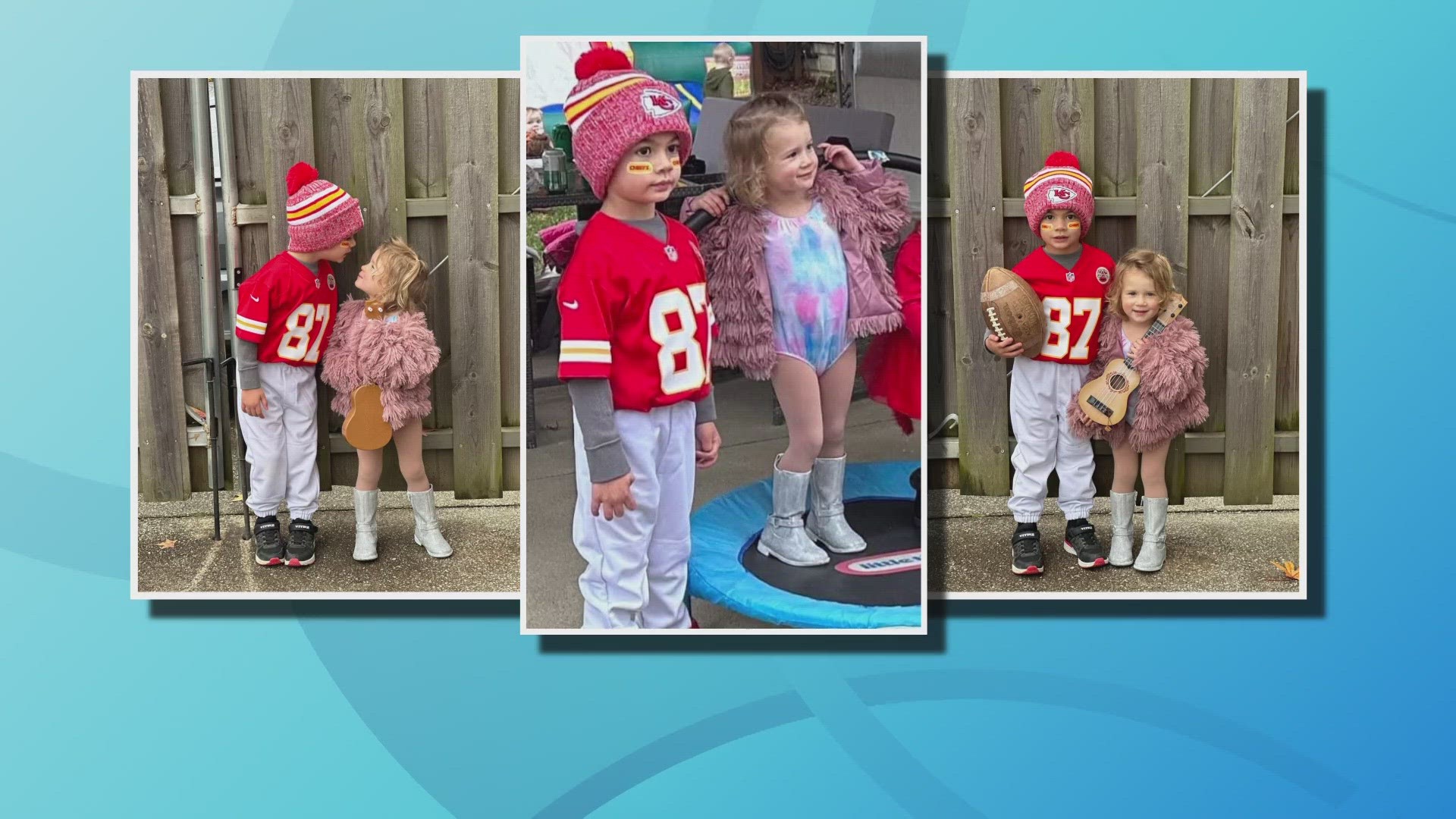 Two kids in Northeast Ohio have won Halloween with their Travis Kelce and Taylor Swift costumes.