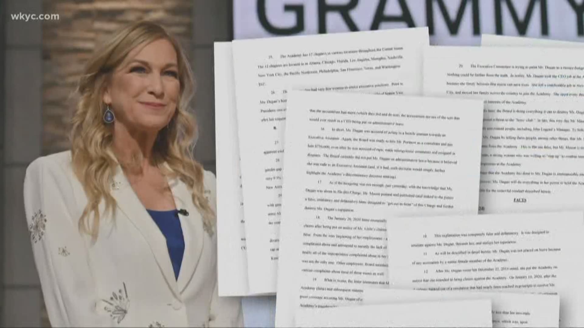 The complaint, which accuses the academy of being a 'boys club,' comes just days before the Grammy Awards will be held in Los Angeles.