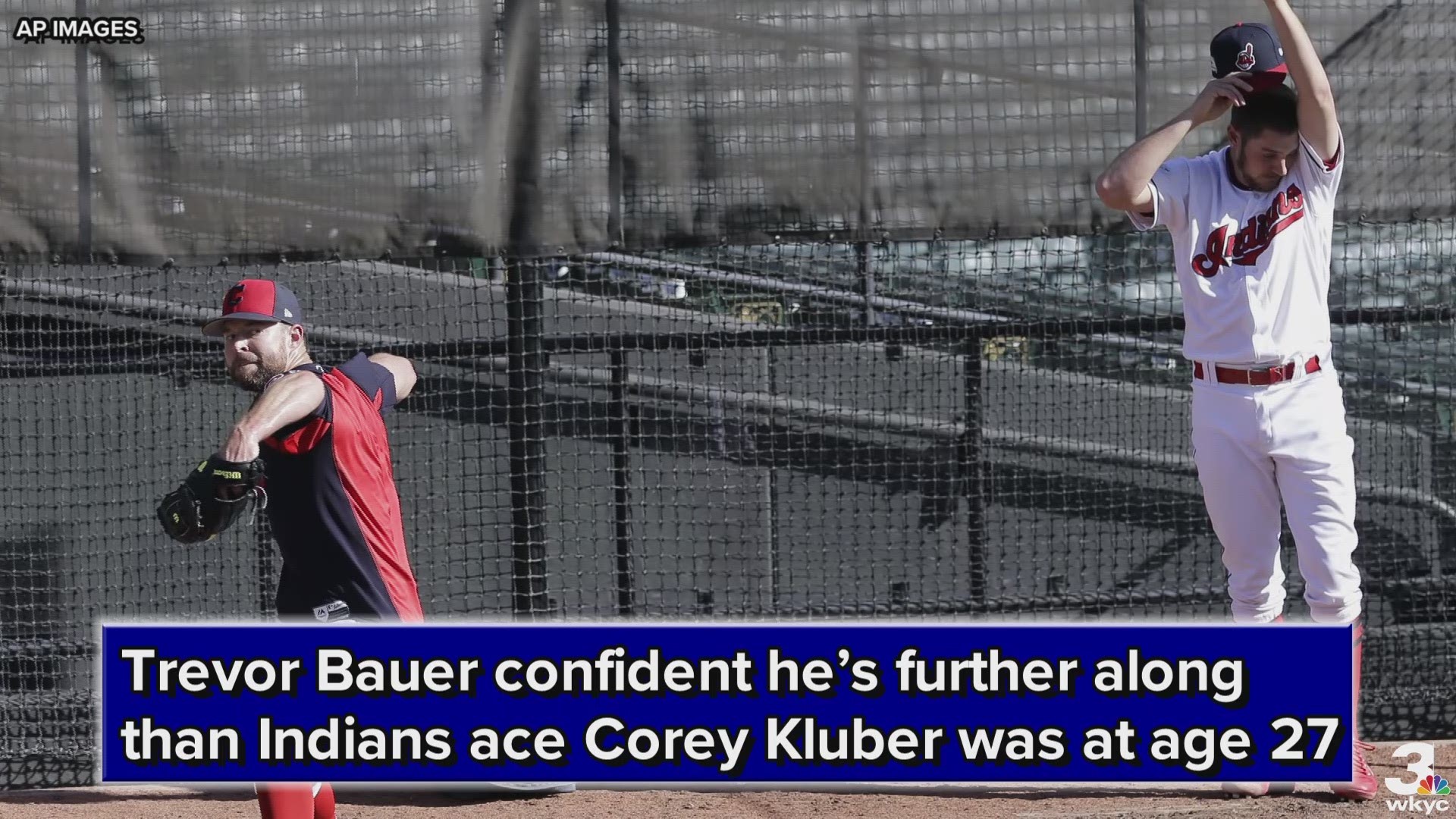 Trevor Bauer is confident that he’s further along in his career than Cleveland Indians ace Corey Kluber was at age 27.