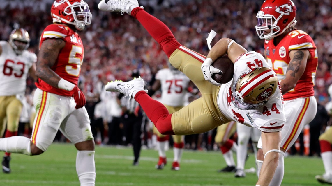 Cloverleaf's Kyle Juszczyk catches touchdown pass in Super Bowl