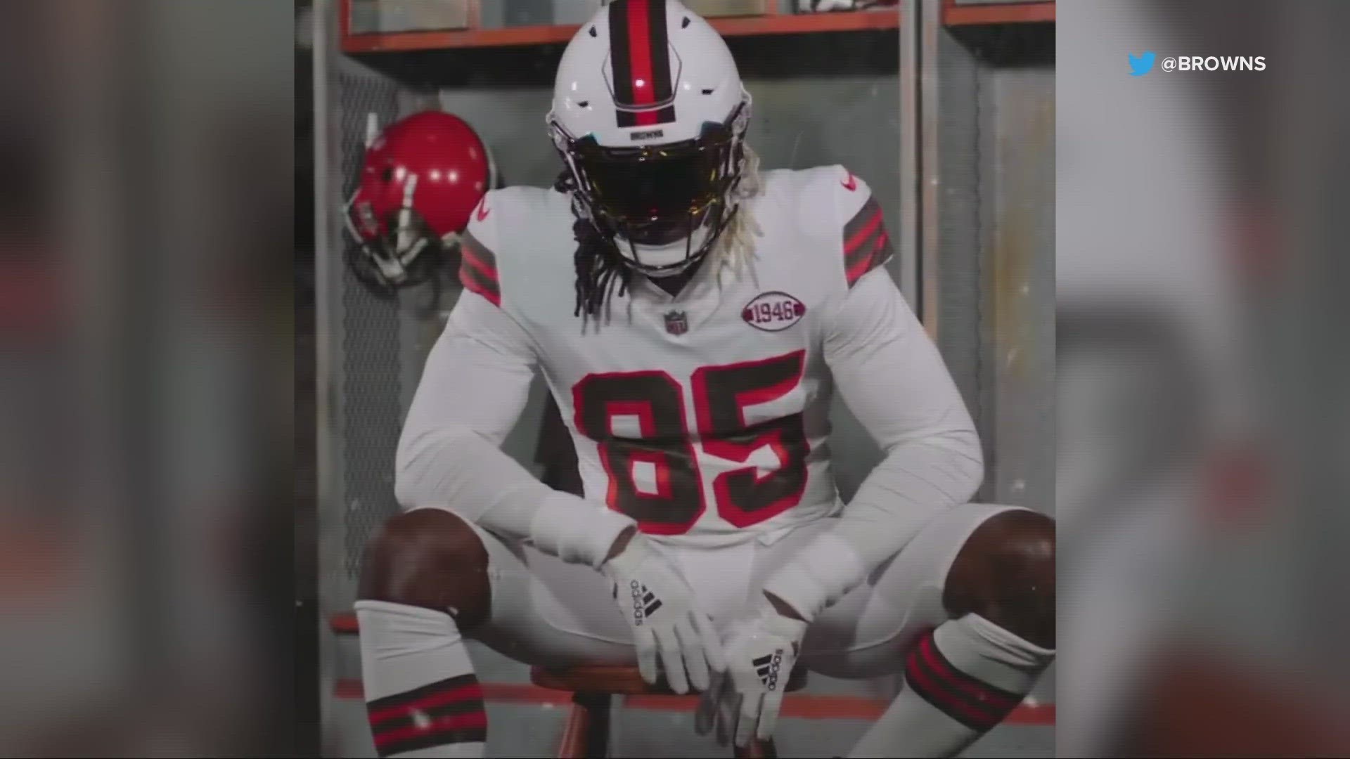 cleveland browns all white uniforms