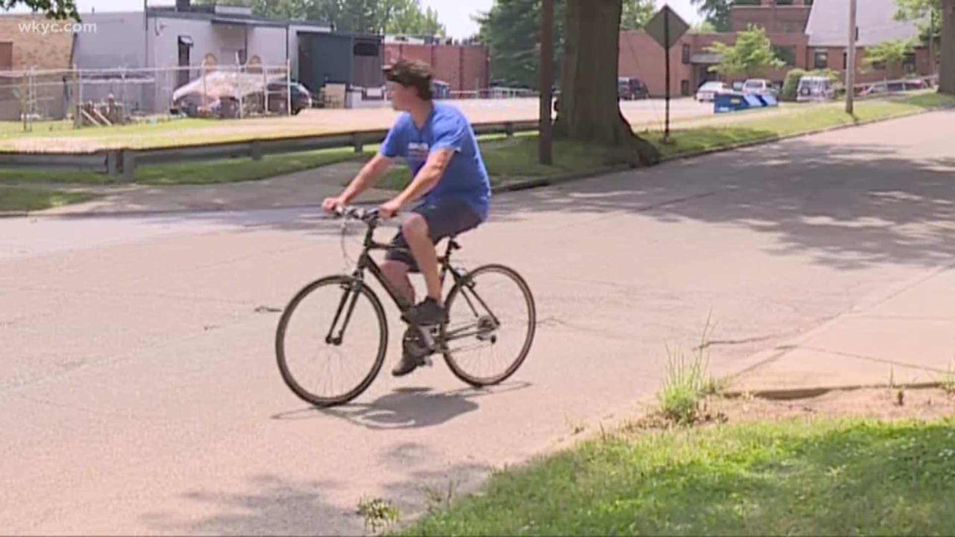 How did a bike ride lead to a park makeover in Akron?