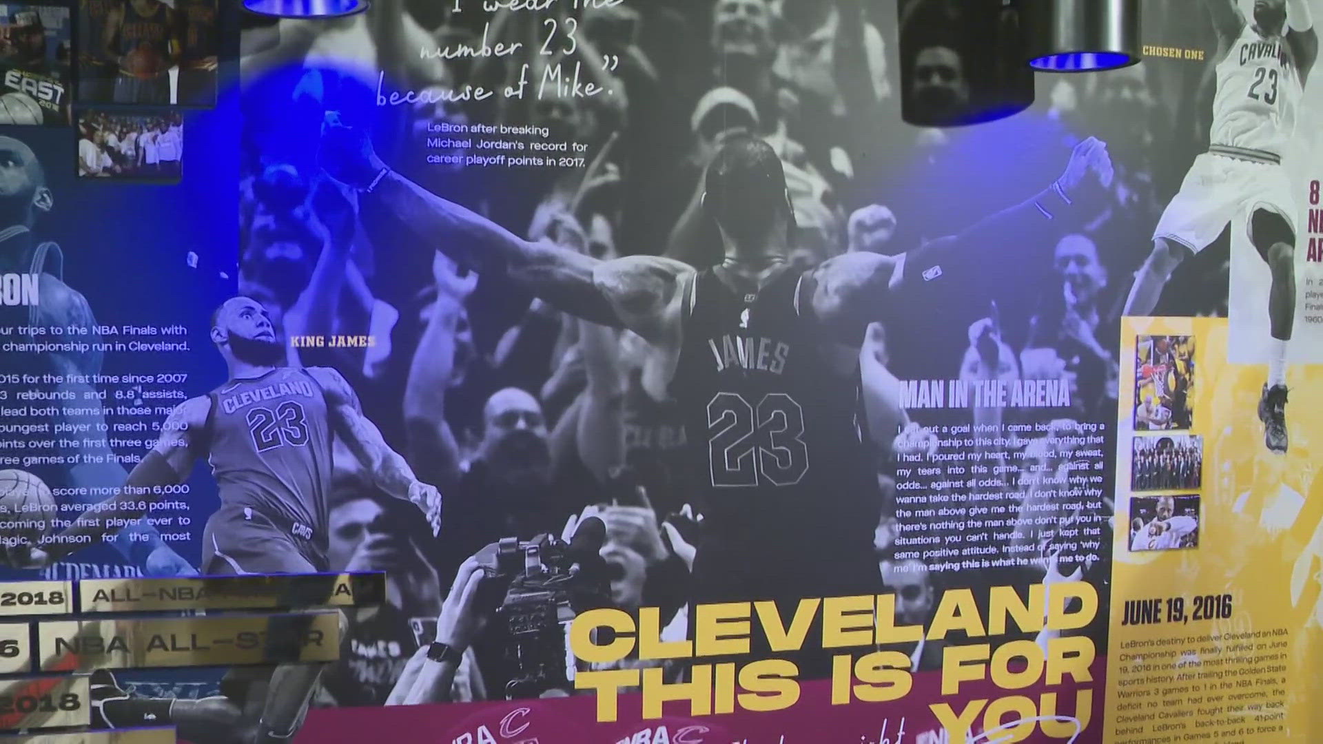 In this edition of the I PROMISE Report, we're getting a look inside the LeBron James Home Court museum at House Three Thirty in Akron.