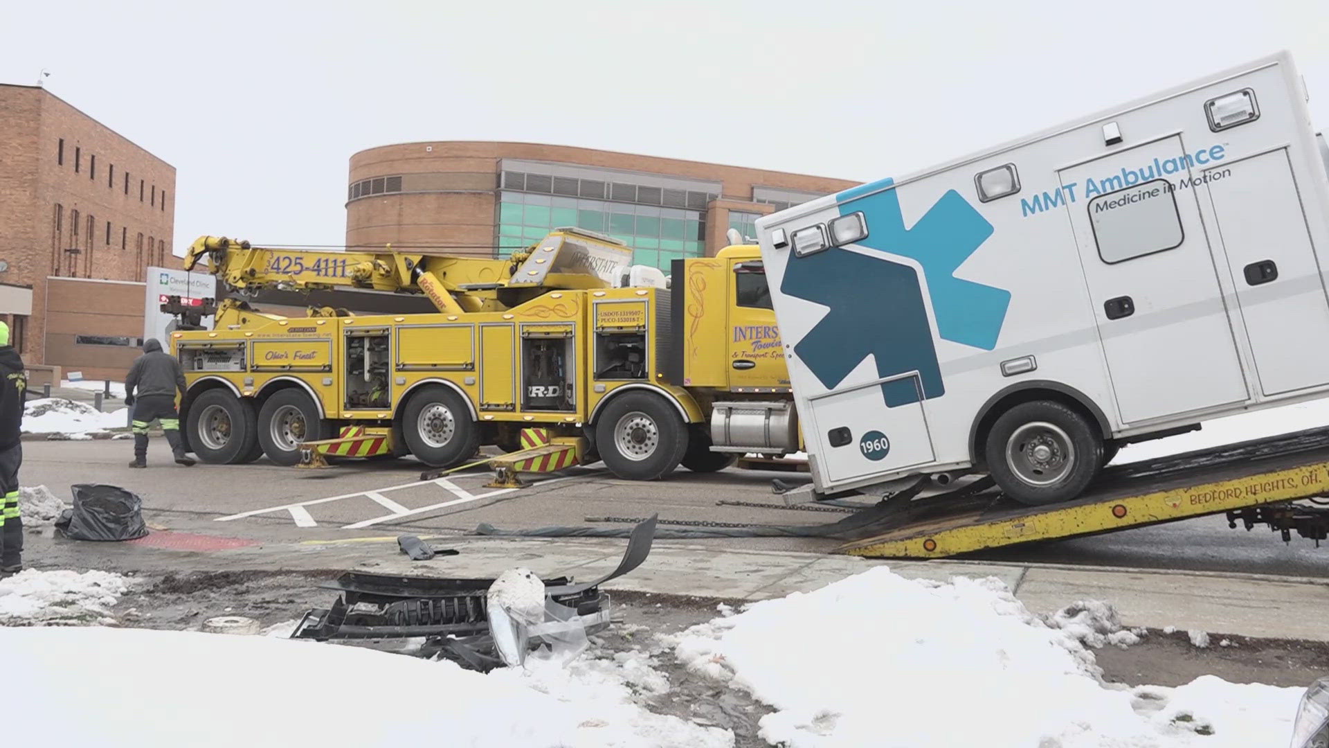 Man arrested after allegedly stealing, crashing ambulance at Marymount ...