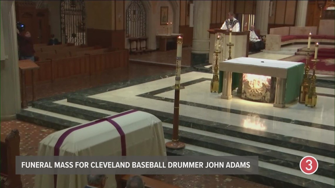 Cleveland baseball drummer John Adams remembered at funeral mass