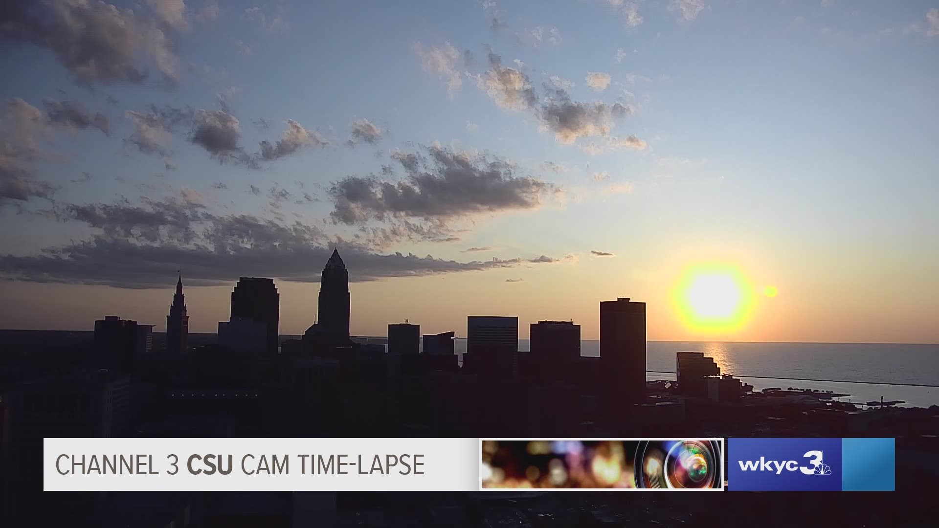 Take :30 seconds and enjoy tonight's Cleveland sunset time-lapse for August 8, 2019, from the Channel 3 CSU Cam. Are the football Gods smiling down on the Browns at FirstEnergy Stadium tonight? #3weather