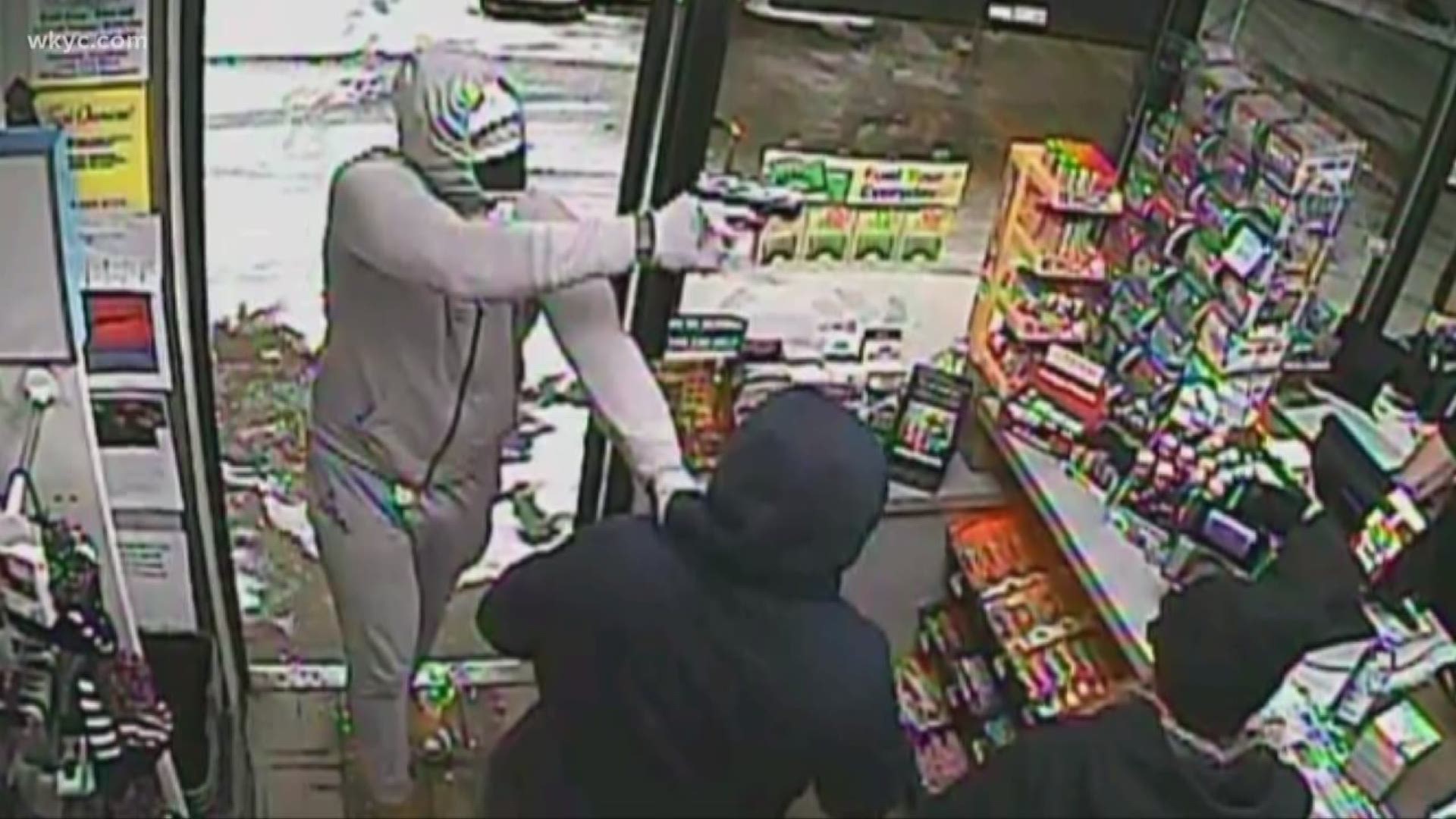 The suspect was wanted in multiple armed robberies at gas stations and dollar stores in the area. Andrew Horansky reports.
