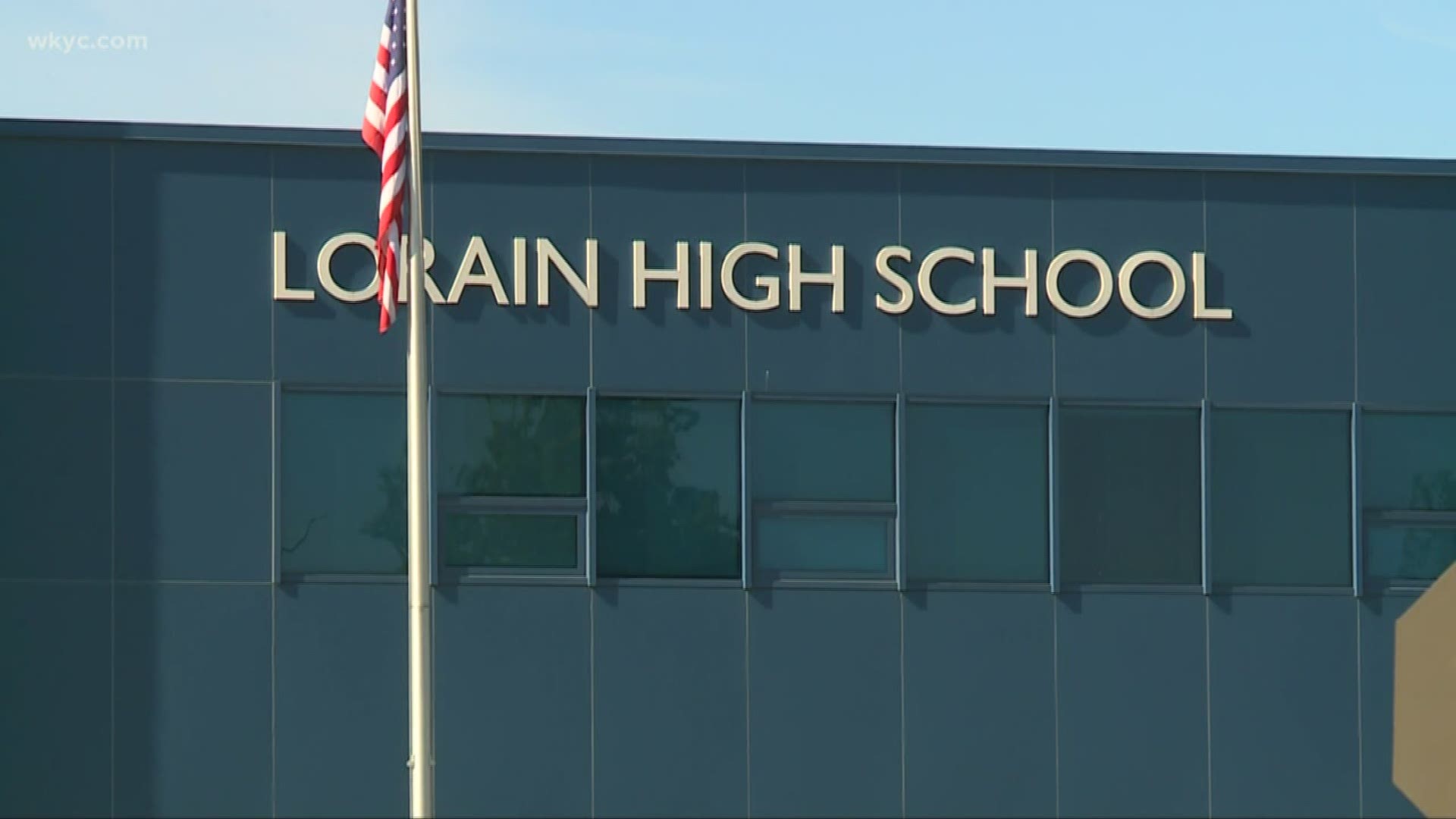 Lorain High School was on a Level 2 lockdown, meaning there was a potential threat outside the building. All doors and windows were locked.