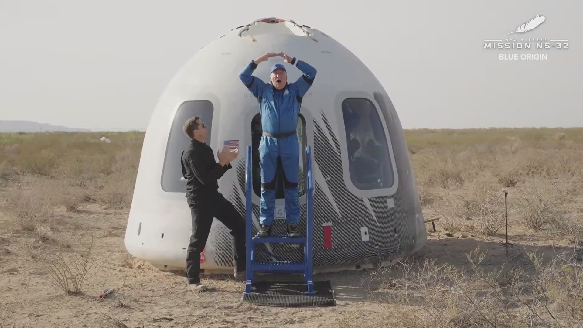 Paul Jeris can't stop smiling after his out-of-this world experience by visiting space with Blue Origin.