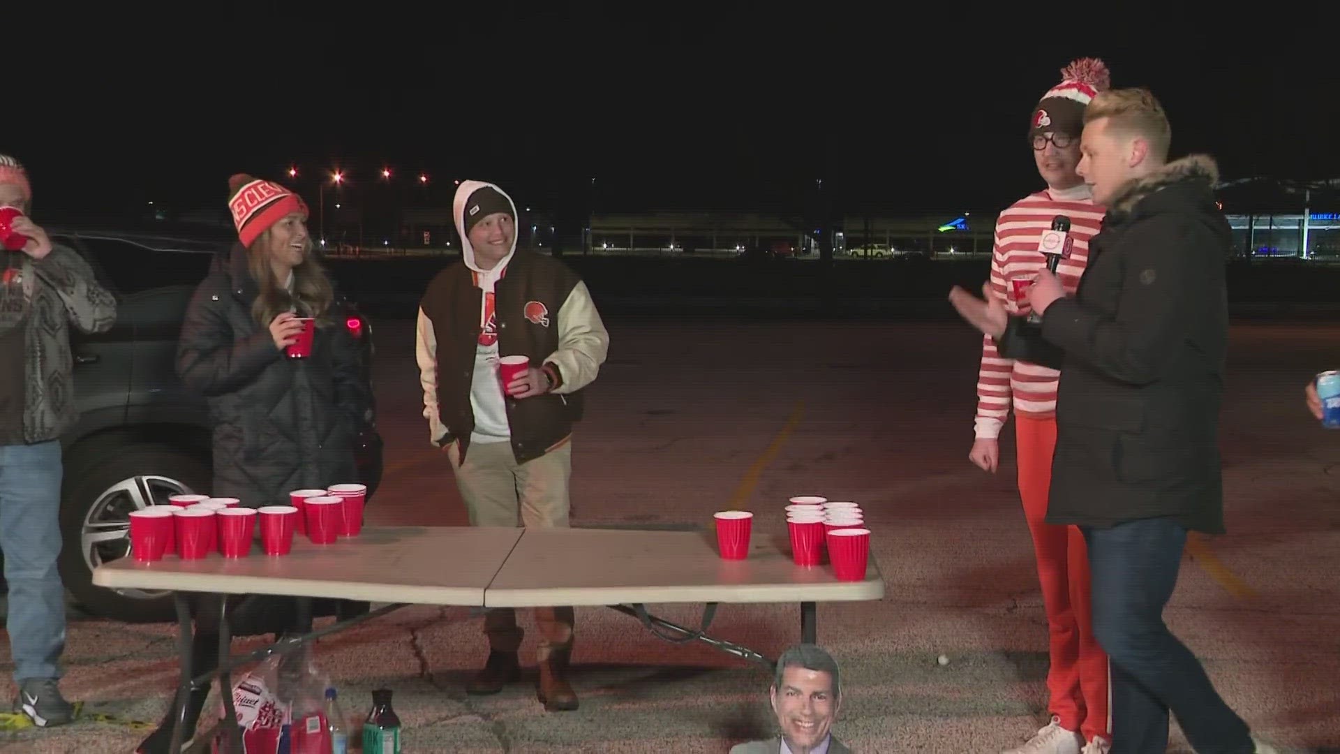 3News' Austin Love has joined Browns fans for an extra early tailgate in the Muni Lot.