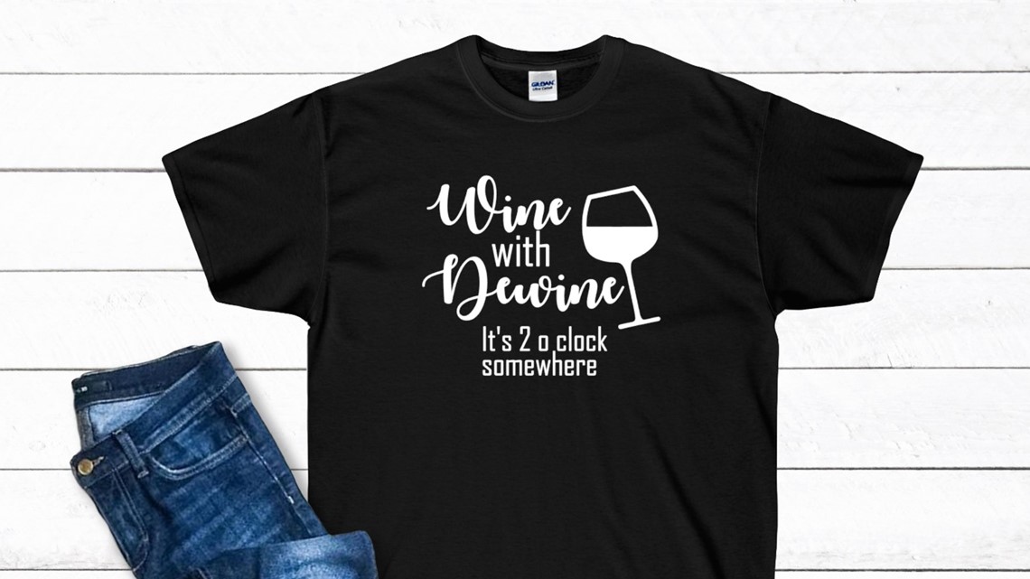 Wine with dewine shirt Clearance