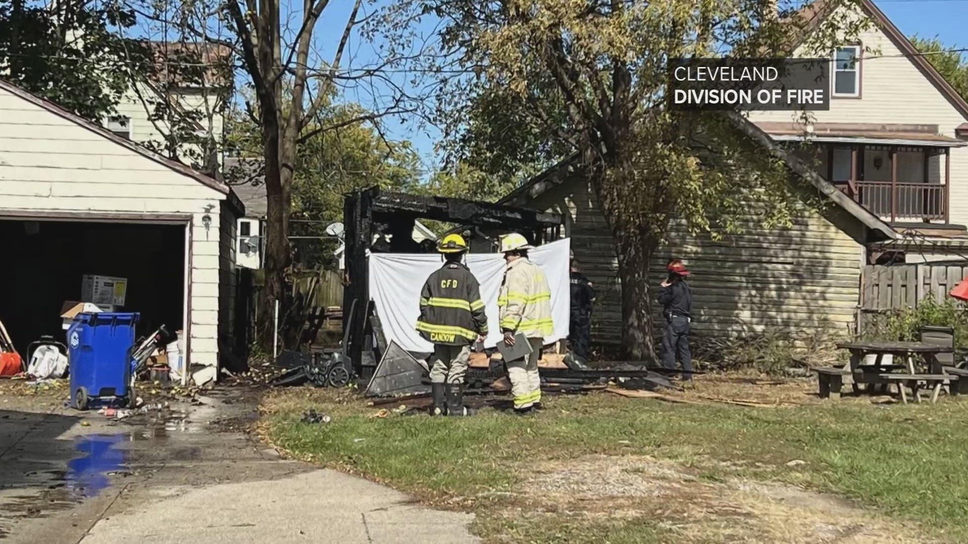 Elderly man found dead after Cleveland shed fire | wkyc.com