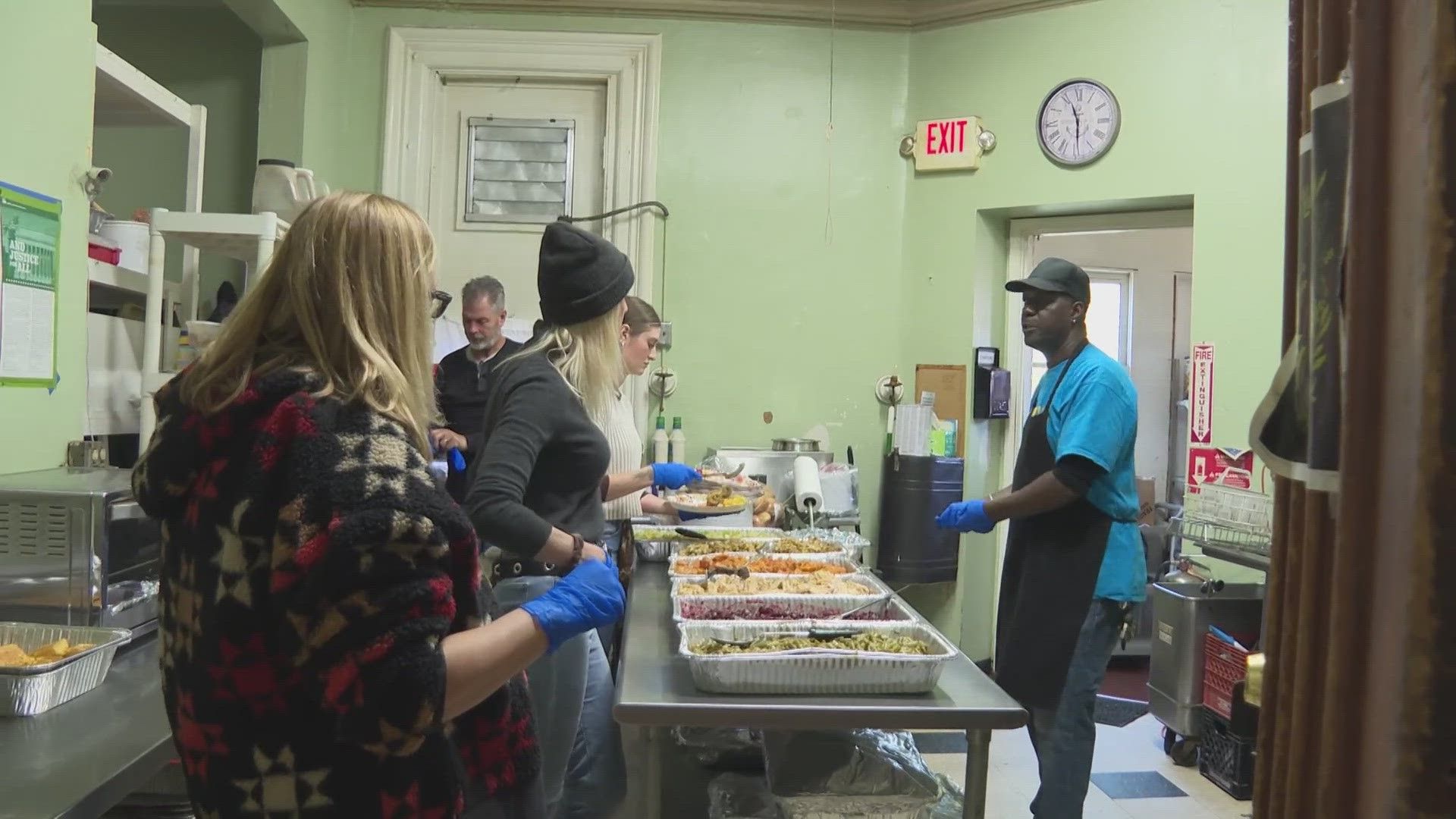 The shelter in Ohio City serves three meals a day 365 days a year, including holidays.