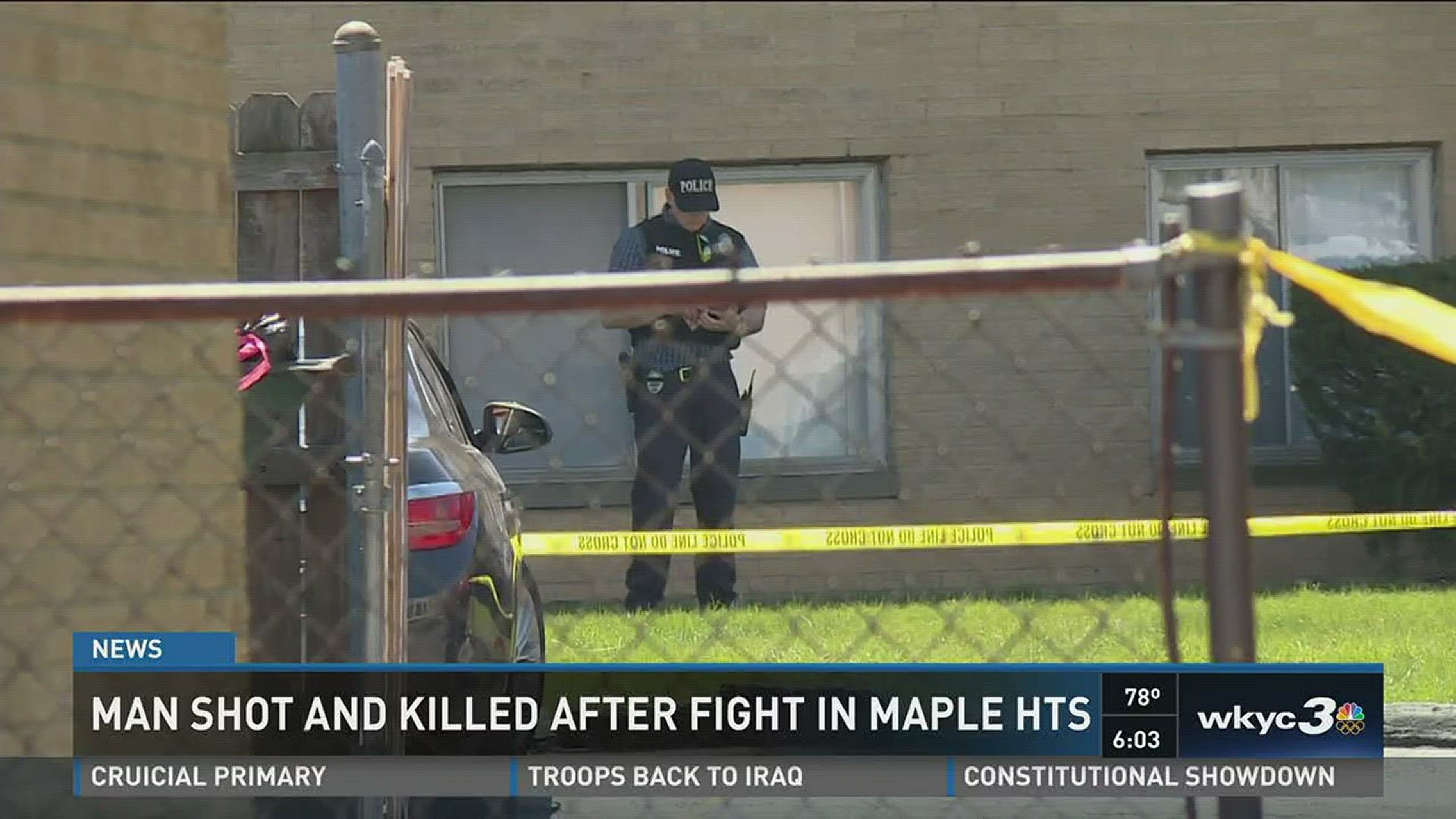 Man shot, killed after fight in Maple Heights