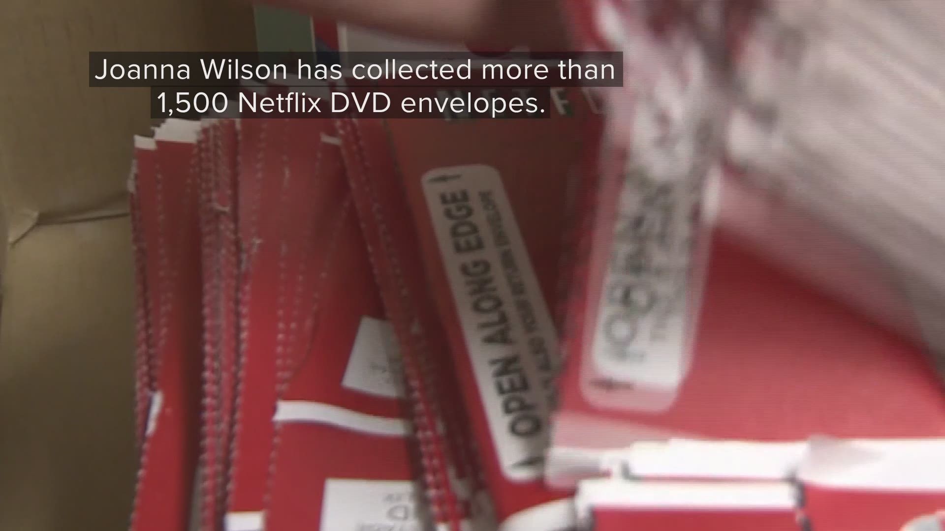 Over the past 13 years, Joanna Wilson has collected more than 1,500 Netflix DVD envelopes. 
Her vision of transforming the collection into a dress has come to life.