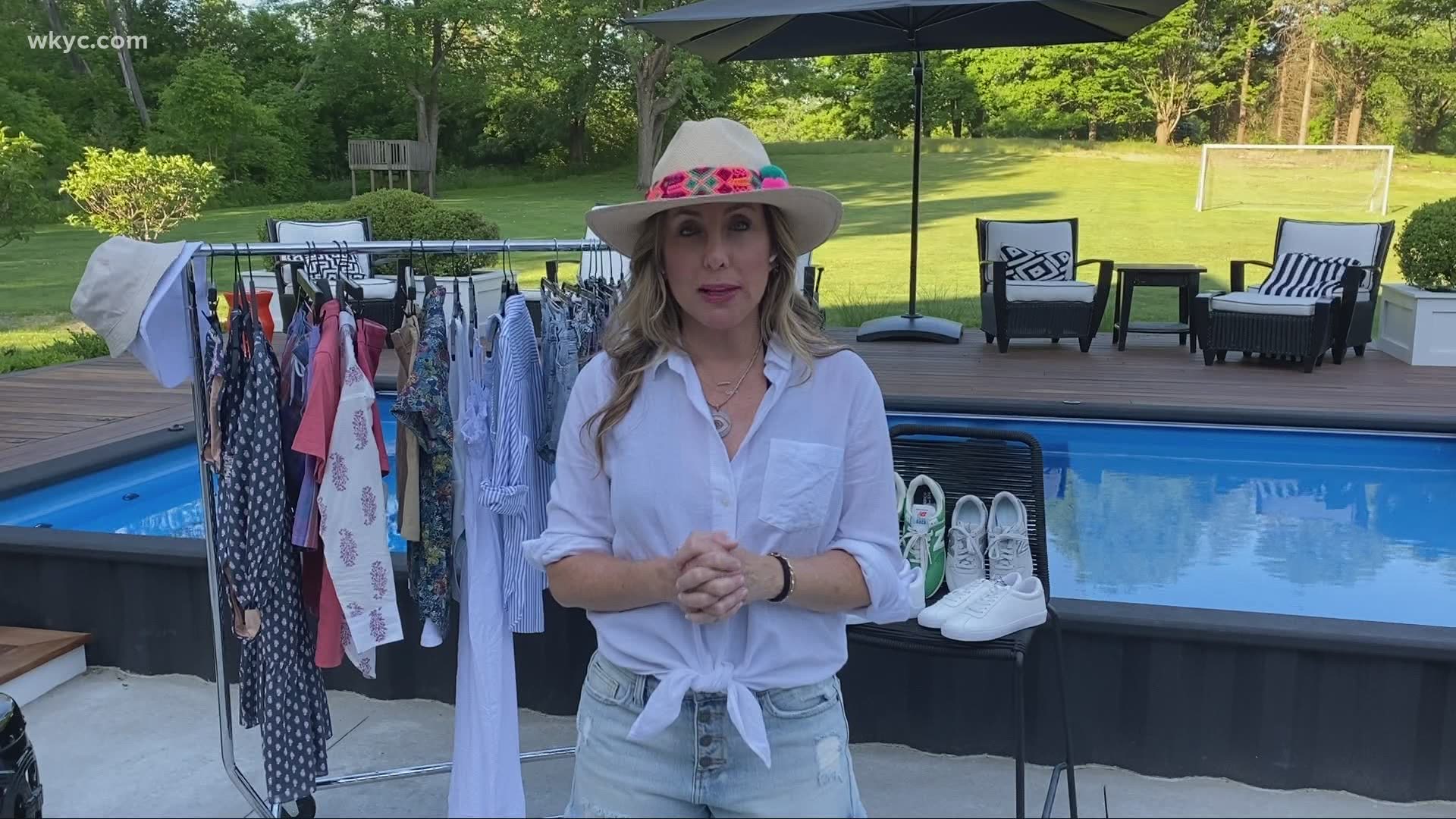 Our wardrobe consultant Hallie Abrams shows us four current summer fashion trends. They won't break the bank!