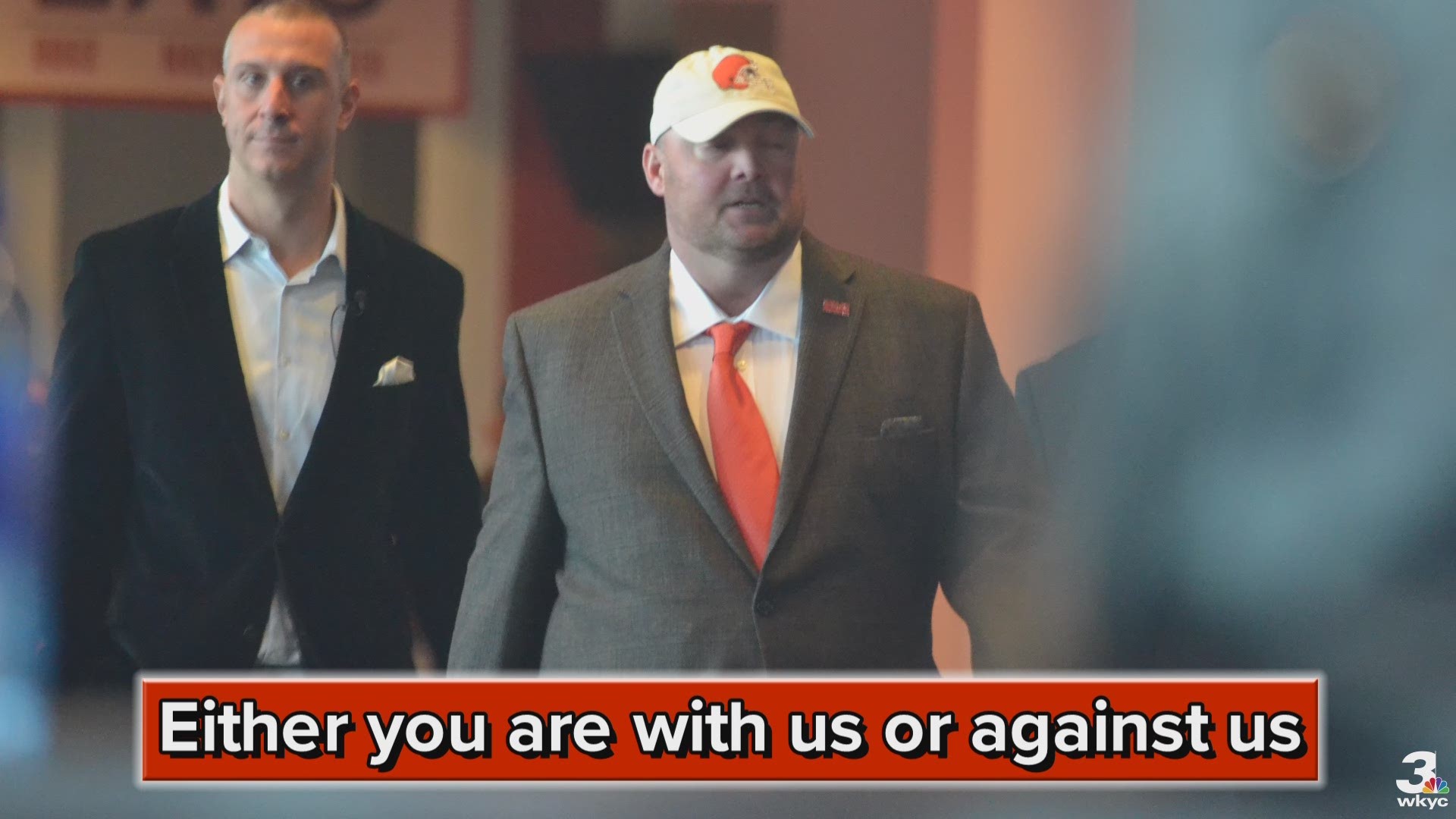 New Cleveland Browns coach Freddie Kitchens says if you are not all in on brown and orange, you do not matter.