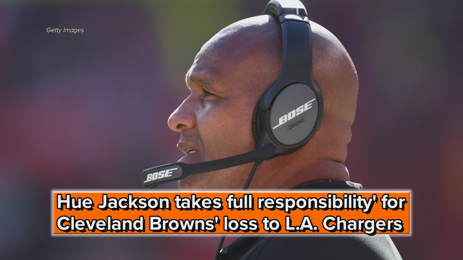 Hue Jackson 'disappointed, takes full responsibility' for Cleveland Browns' loss to L.A. Chargers