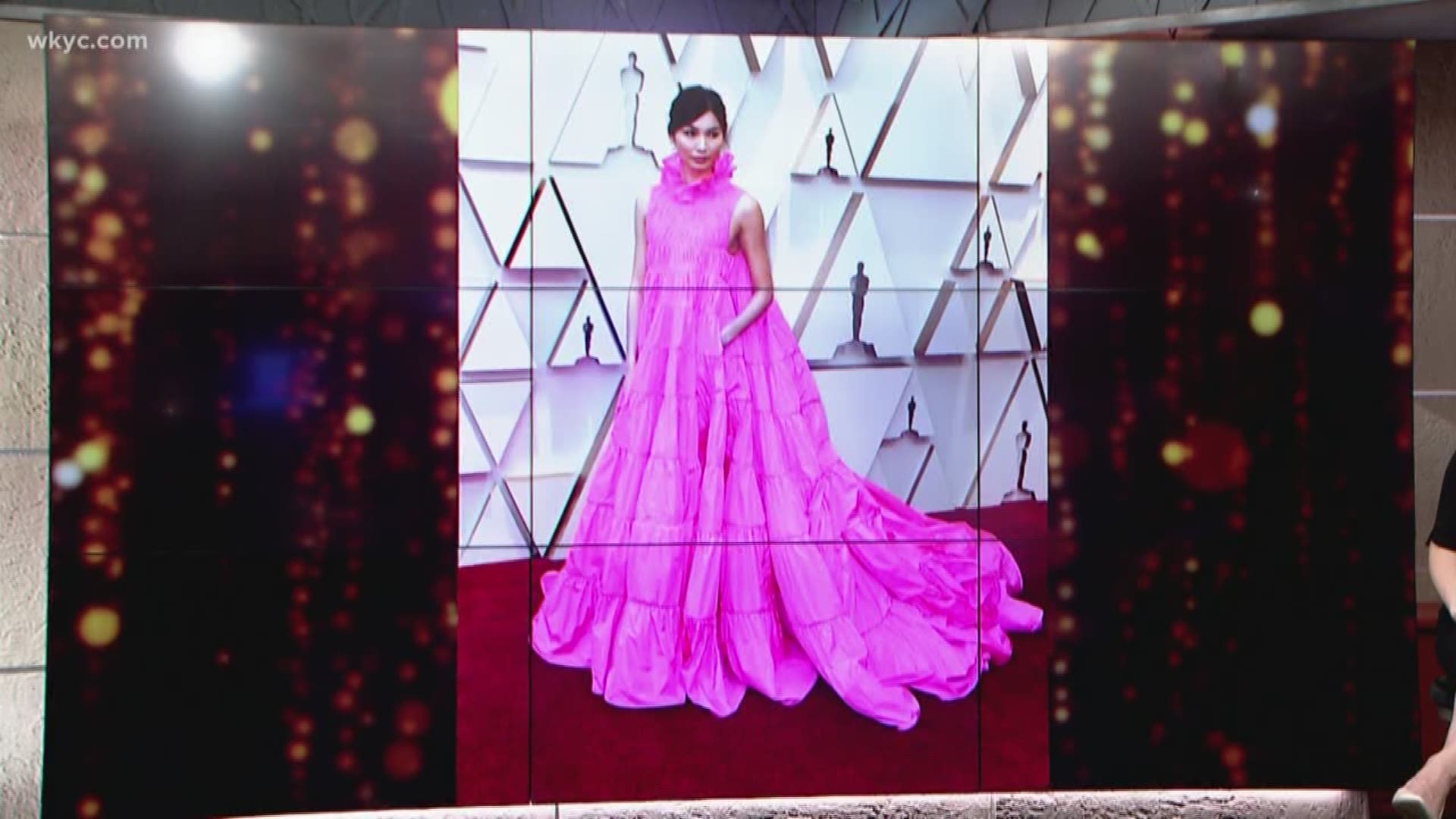 Feb. 25, 2019: Who wore it best? Hallie Abrams, known as the 'wardrobe consultant,' dropped by to share her thoughts on the fashion and trends from Sunday night's Academy Awards.