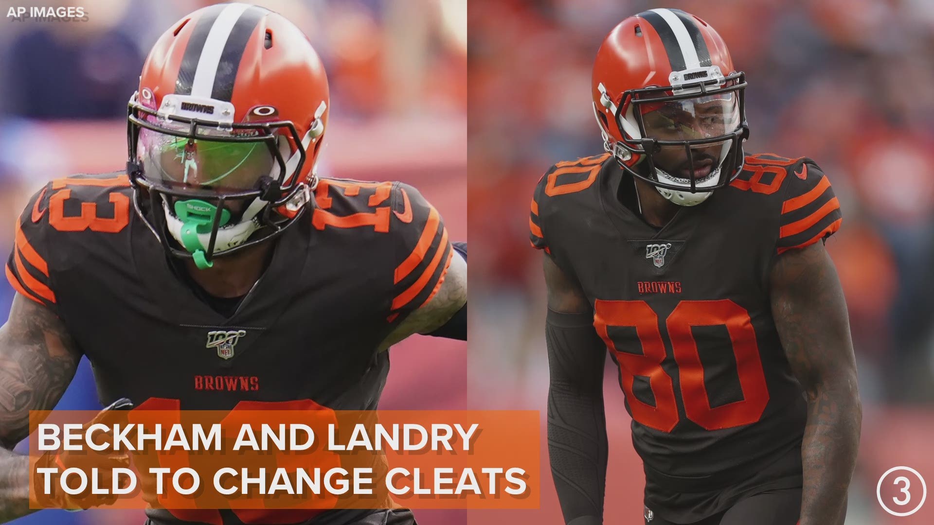 Cleat-gate! According to CBS Sports', Cleveland Browns receivers Odell Beckham Jr. and Jarvis Landry were told to change their cleats or be sidelined vs. the Broncos