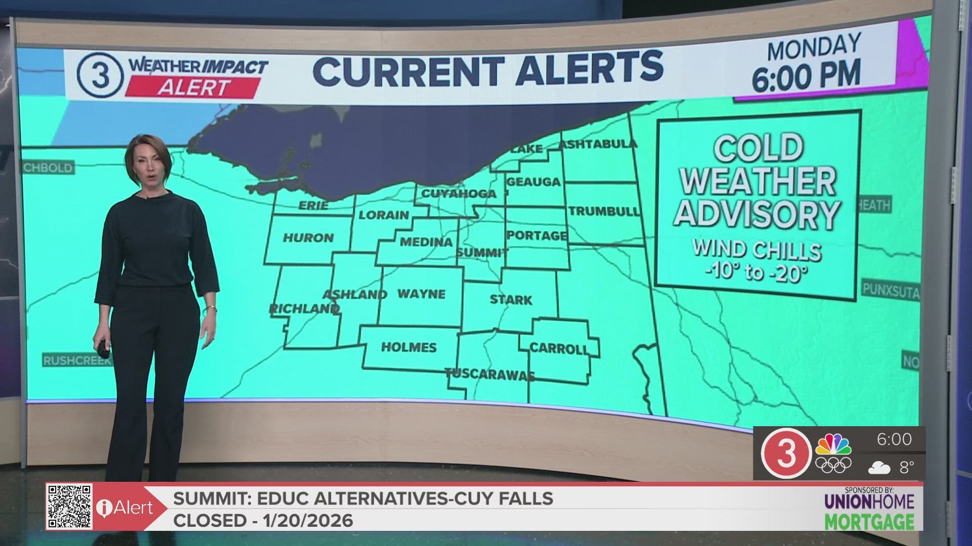 Weather Impact Alert: Dangerously cold wind chills arrive Monday in ...